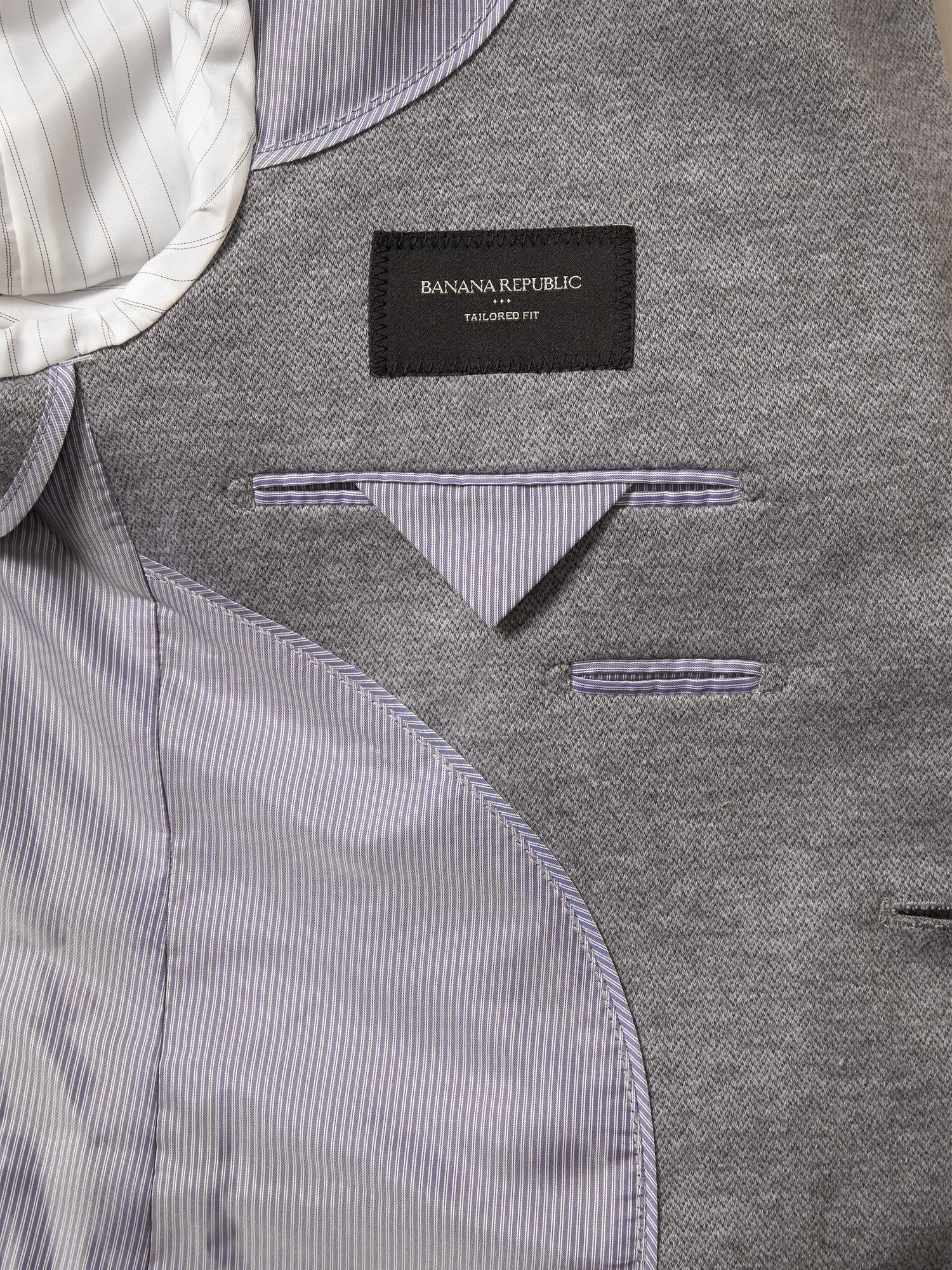 Factory Tailored Herringbone Knit Jacket