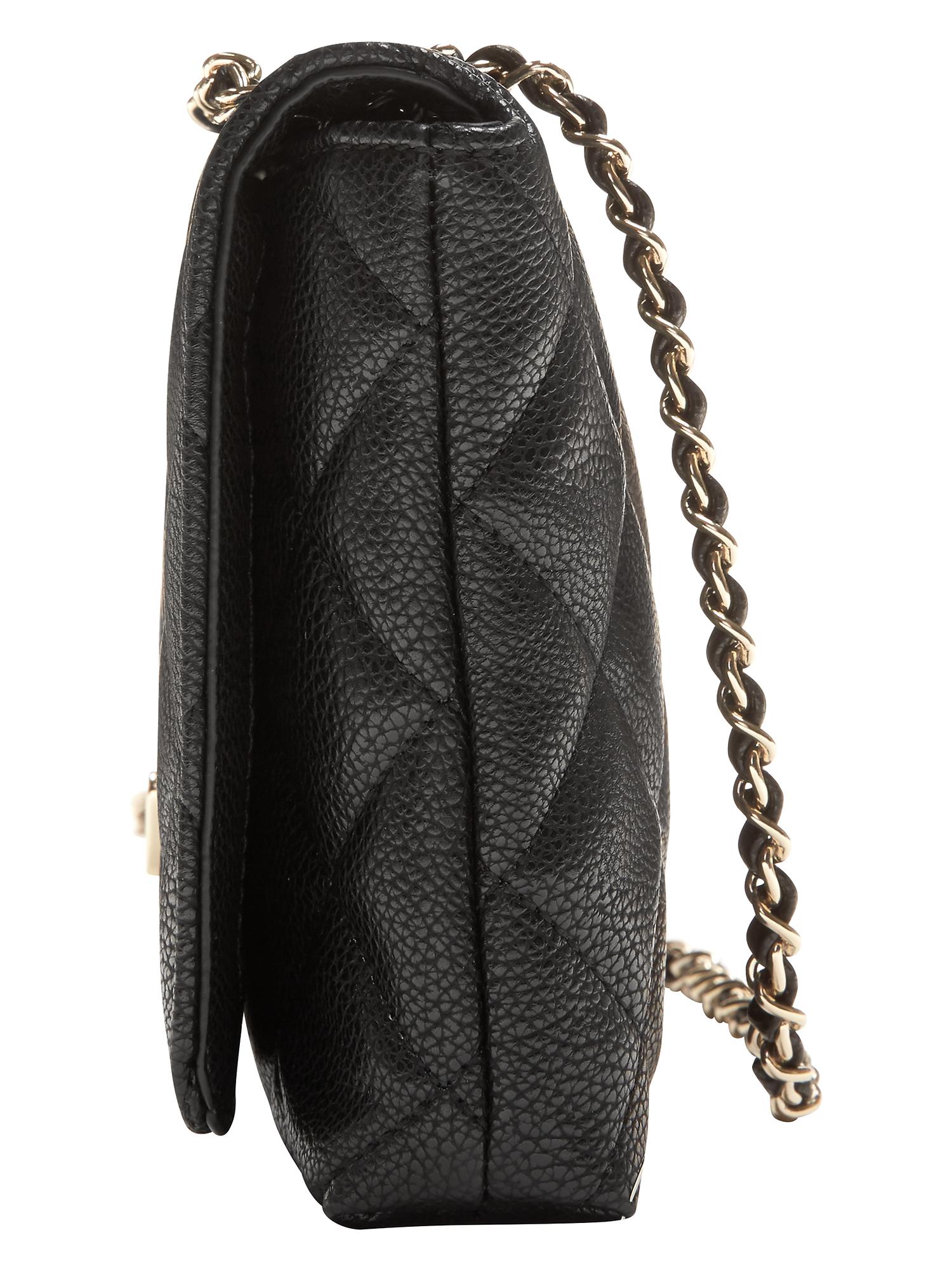Quilted Double-Chain Crossbody Bag