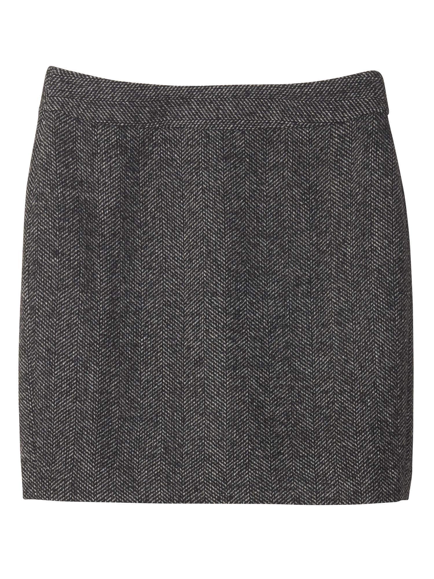 Herringbone Pencil Skirt