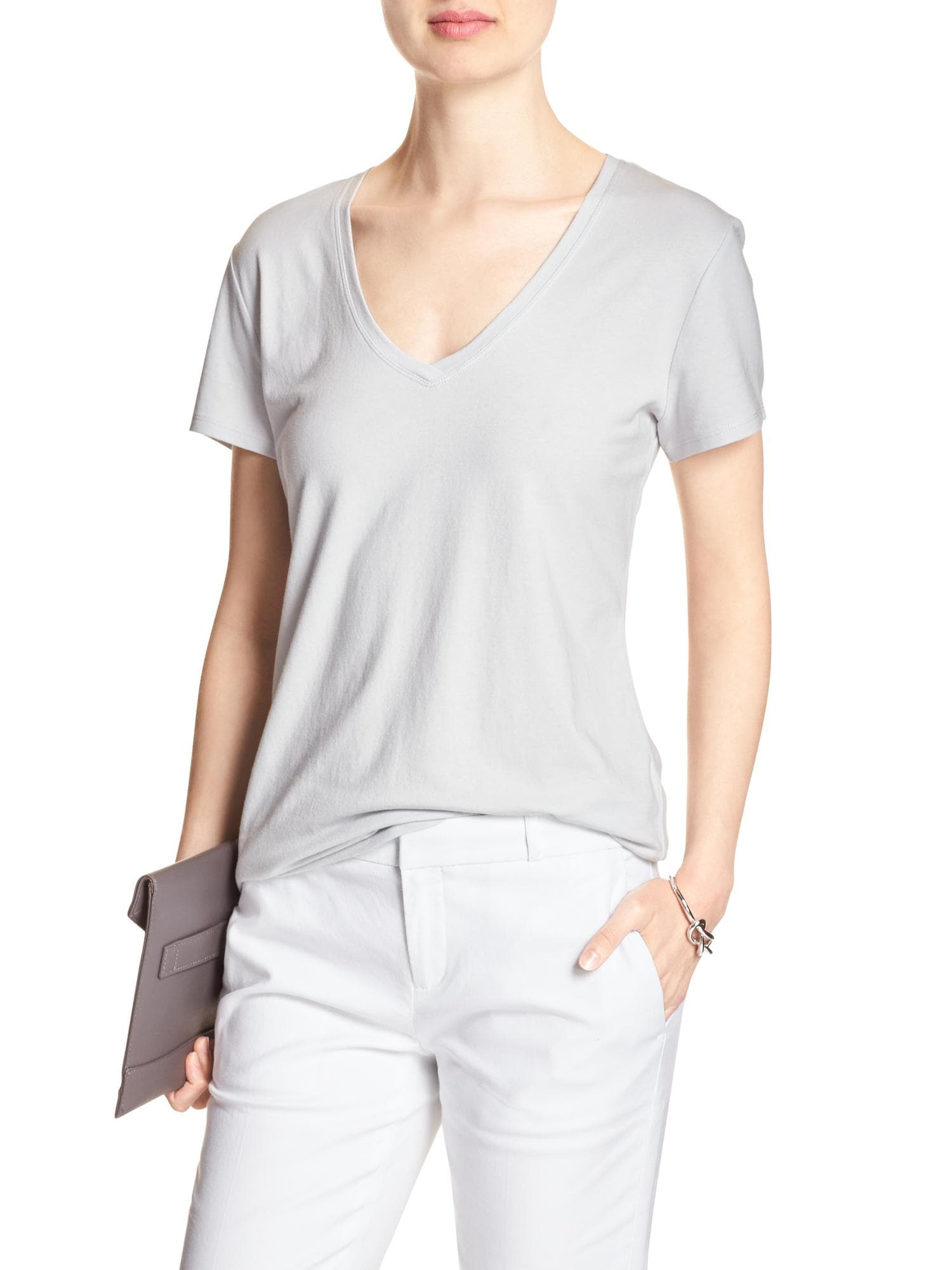 Timeless V Neck T Shirt Banana Republic Factory