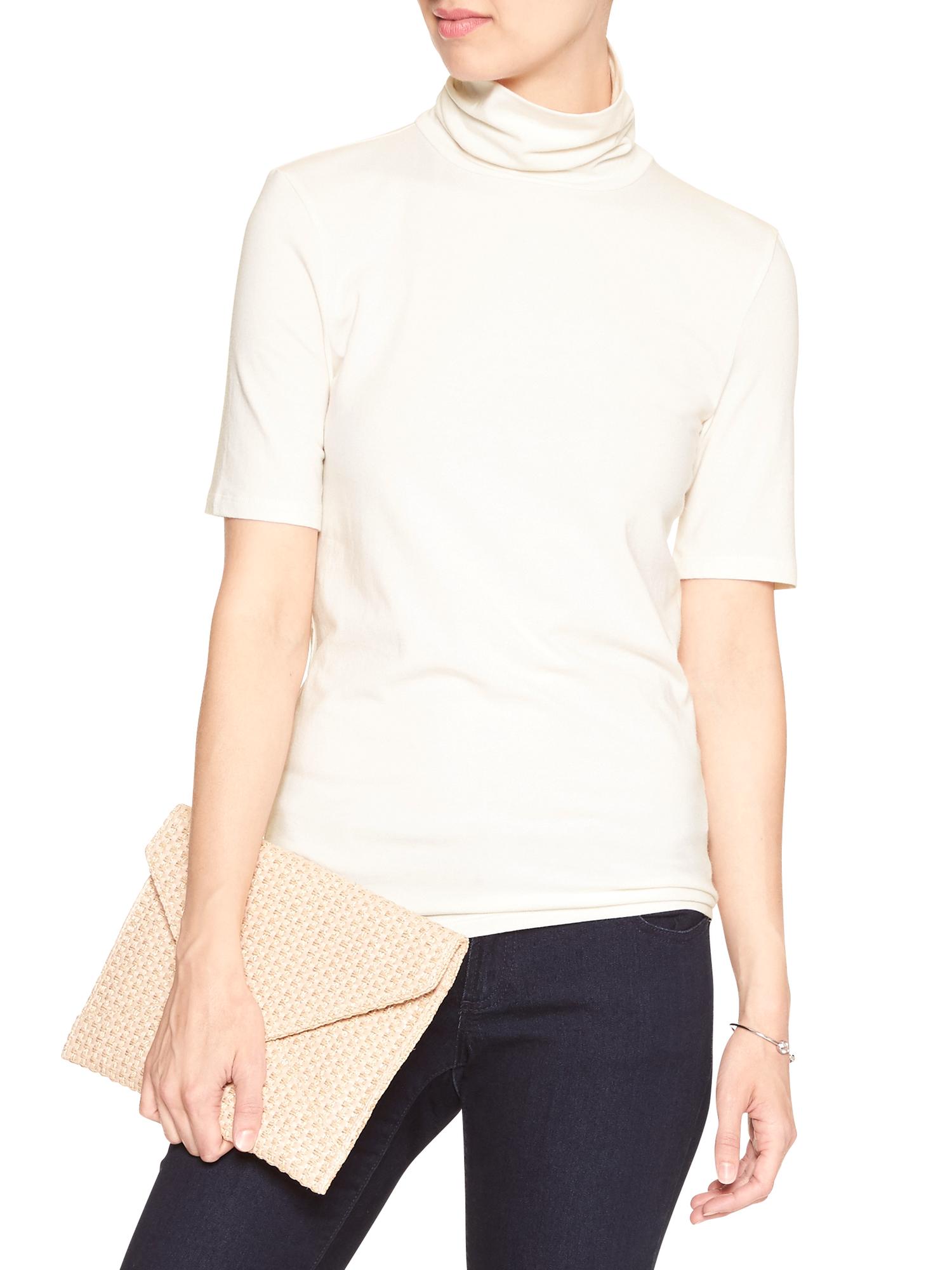 Timeless Turtleneck Tee Banana Republic Factory