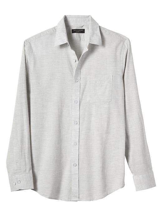 grey brushed cotton shirt