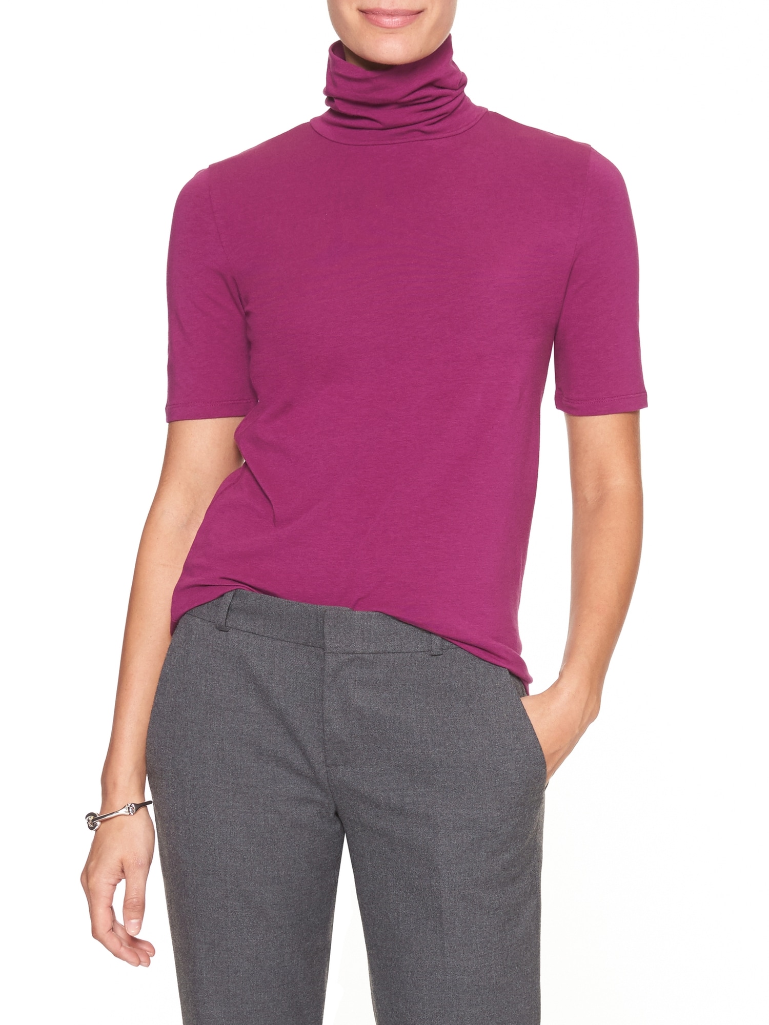 Timeless Turtleneck Tee Banana Republic Factory