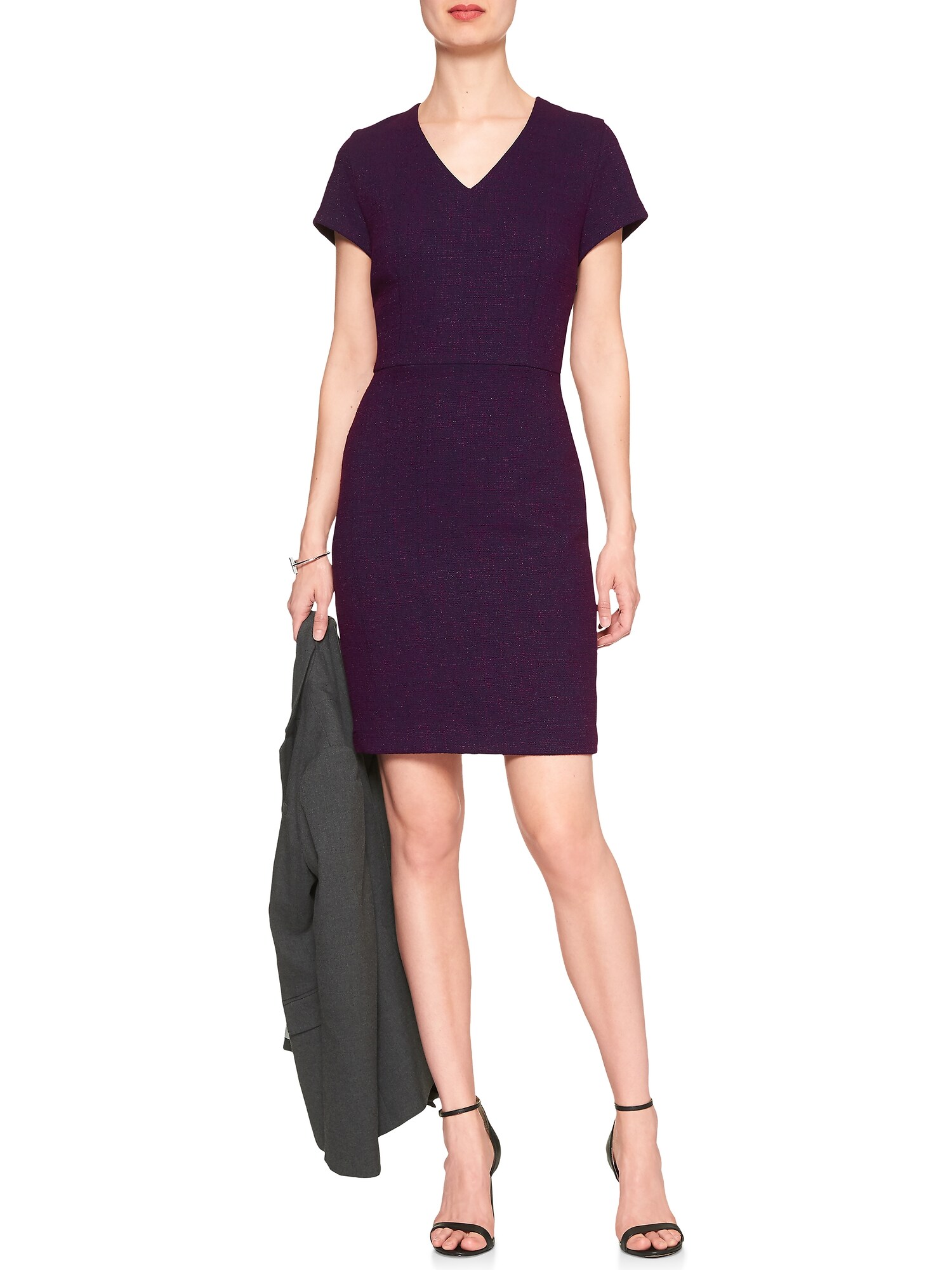 Boucl Sheath Dress Banana Republic Factory