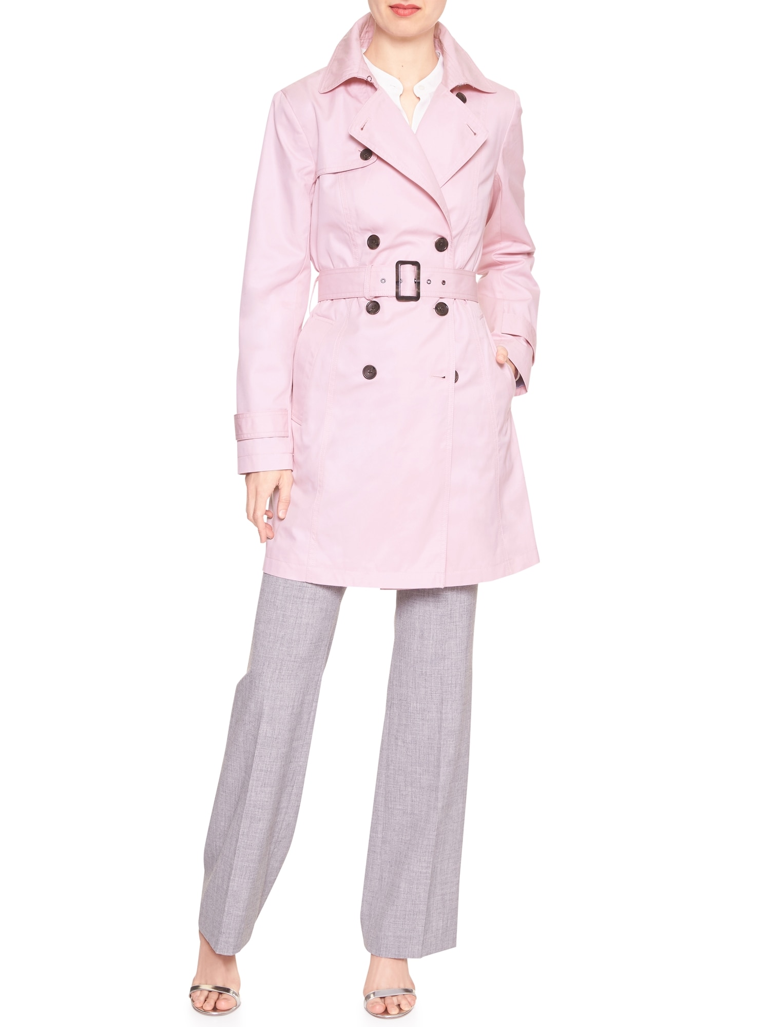 Pop Color Classic Trench Coat