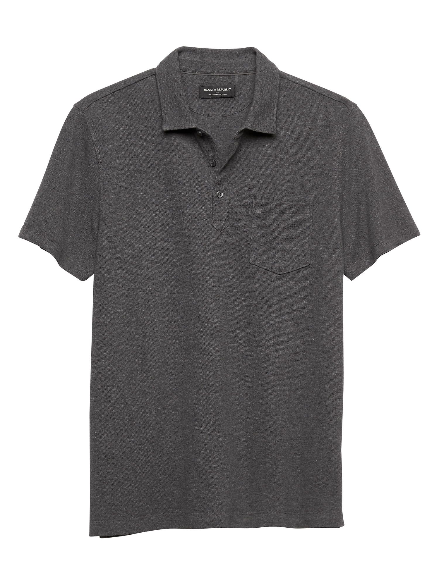 Moisture Wicking Solid Pique Polo