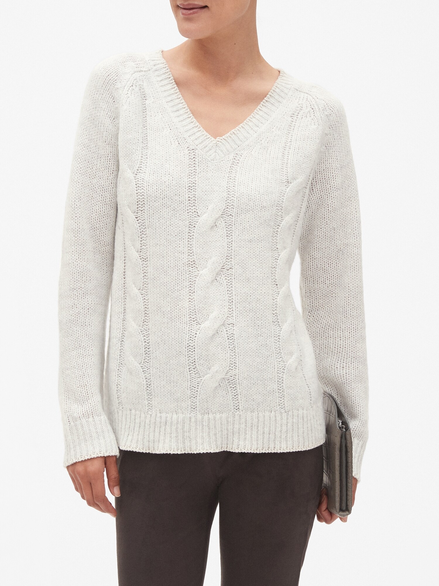 Cozy Cable V-Neck Sweater