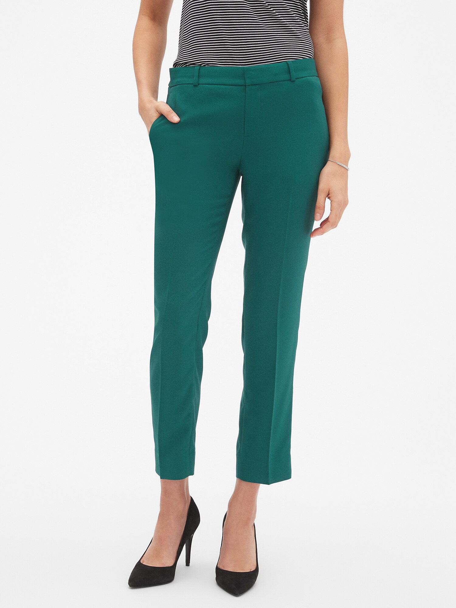 Avery Crepe Tailored Ankle Pant