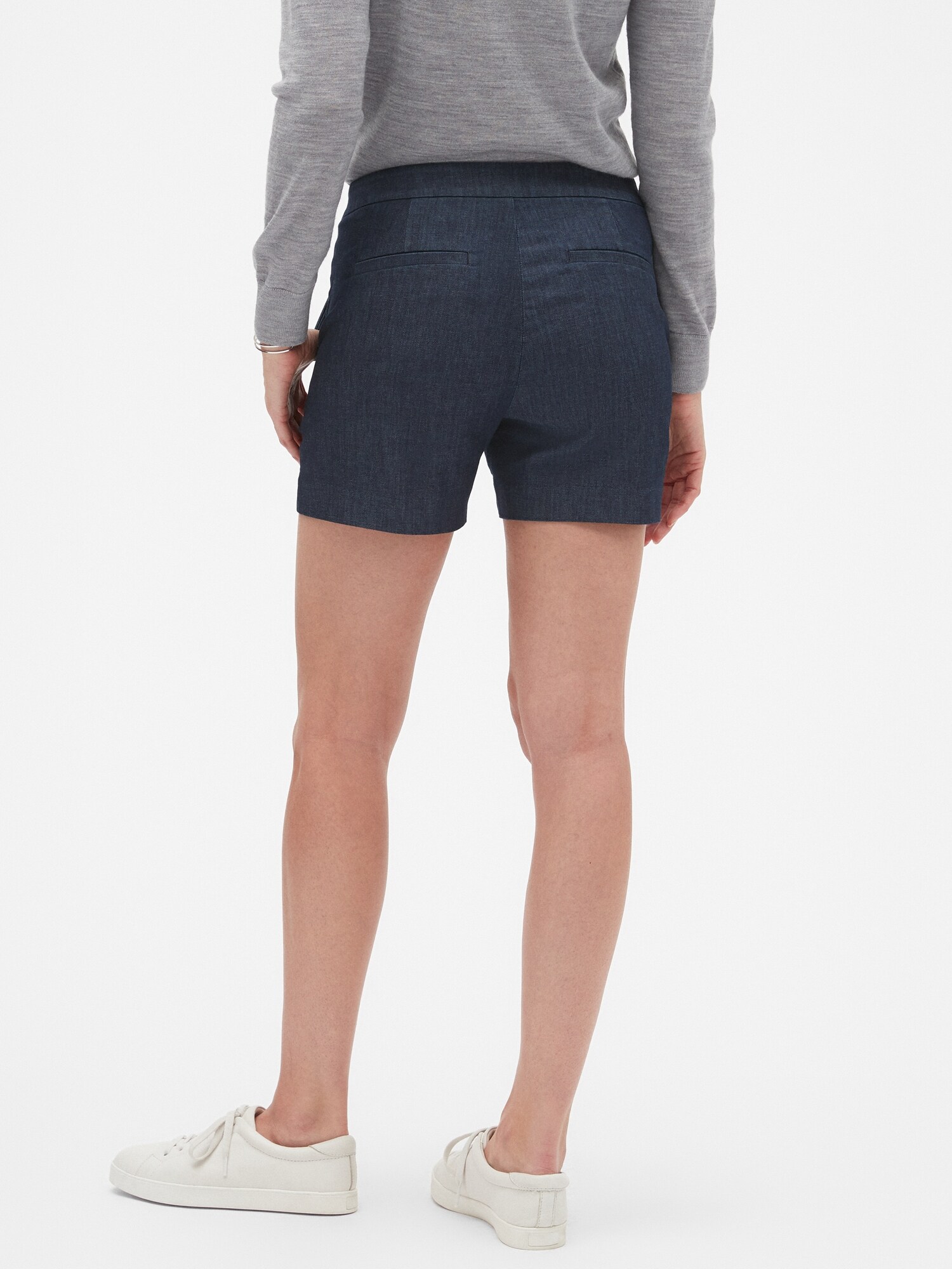 Chambray Sailor Shorts - 4 inch inseam