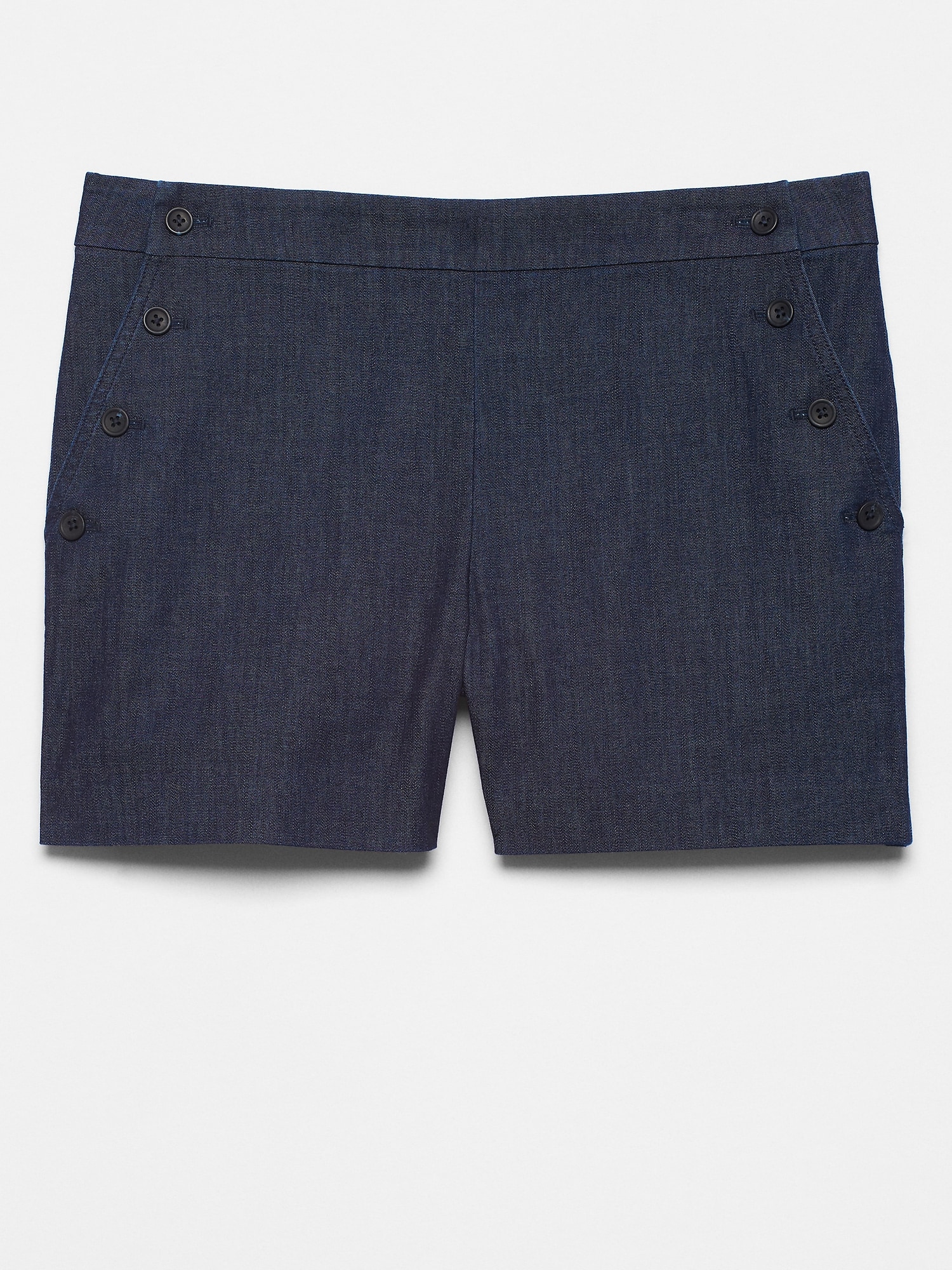Chambray Sailor Shorts - 4 inch inseam