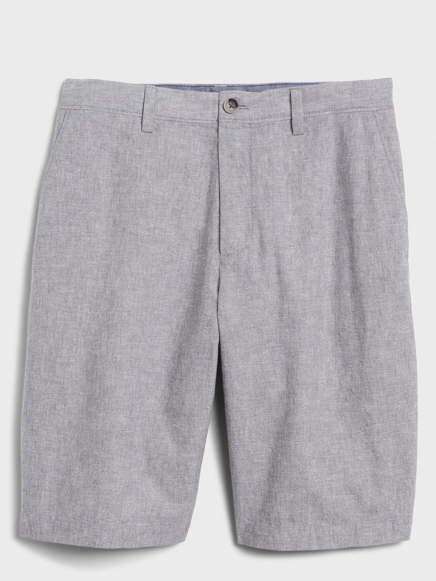 11" Emerson Straight-Fit Linen Shorts