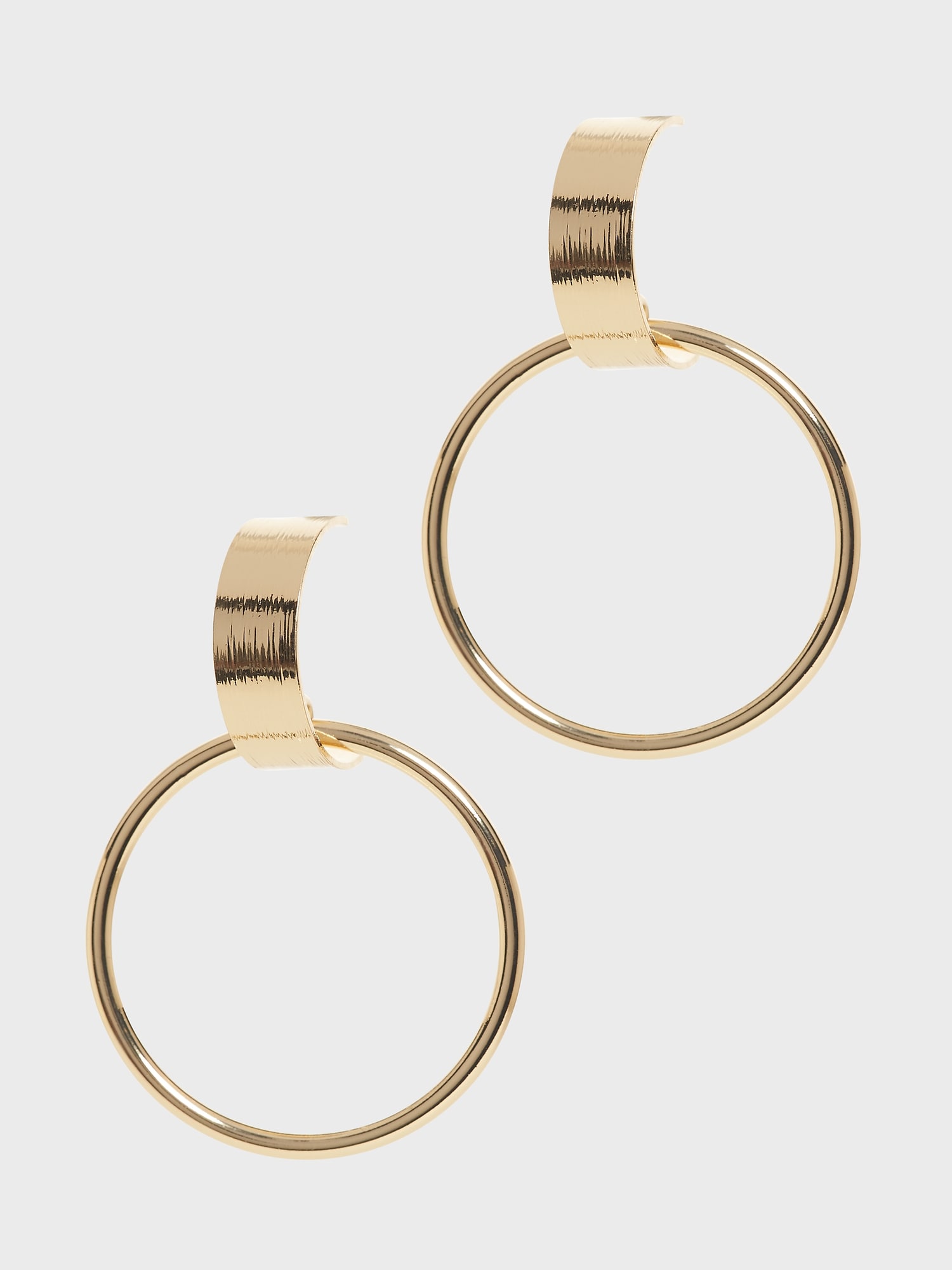 Textured Post Hoop Earrings Banana Republic Factory