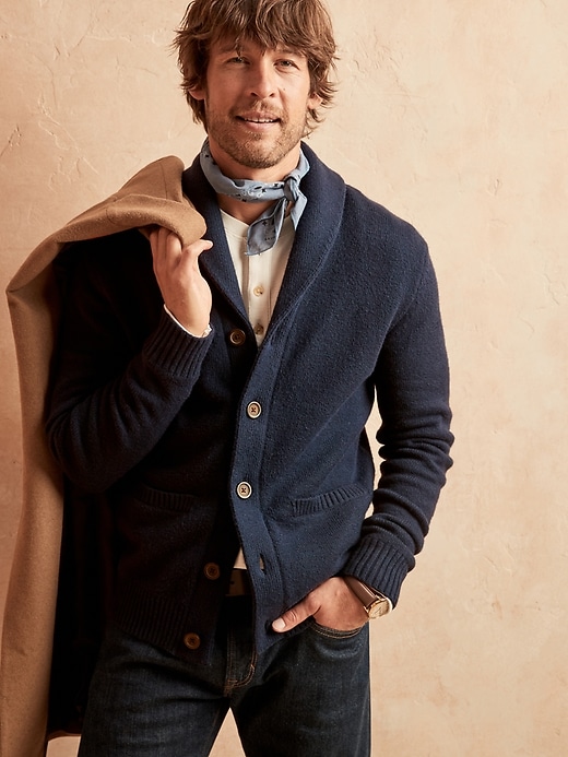 Cozy Shawl Collar Cardigan Banana Republic Factory