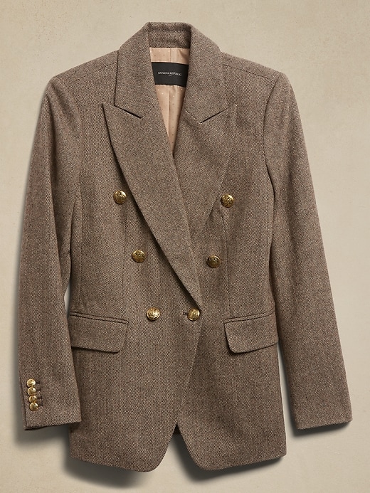 Herringbone Icon Blazer Banana Republic Factory