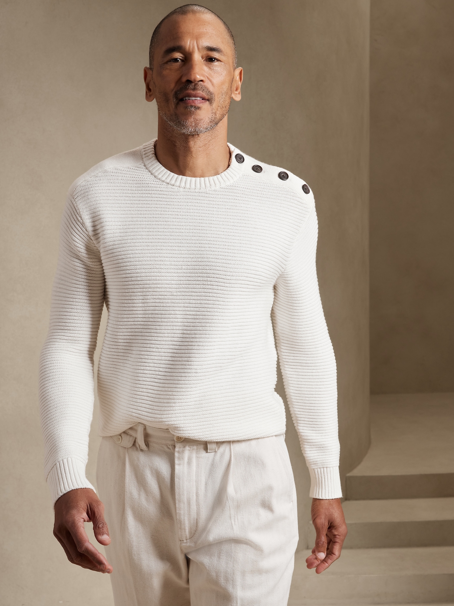 Horizontal Ribbed Sweater Banana Republic Factory