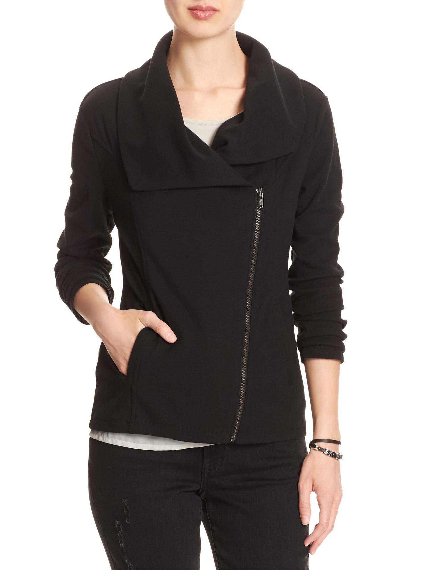 Knit Jersey Moto Jacket Banana Republic Factory