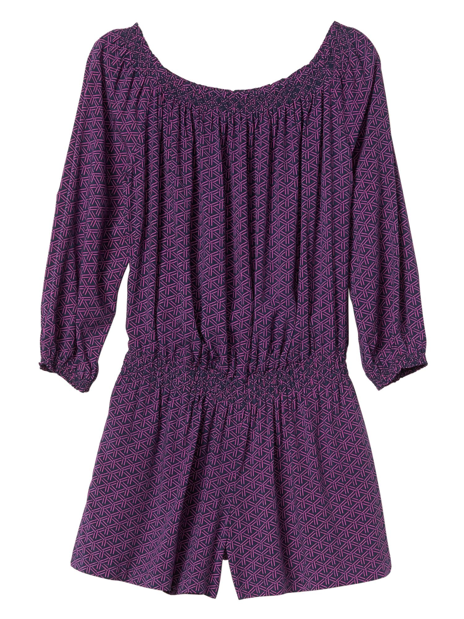 Factory Print OffShoulder Romper Banana Republic Factory