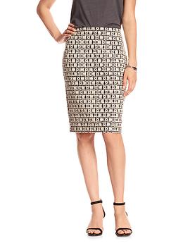 Factory Jacquard Pencil Skirt | Banana Republic Factory