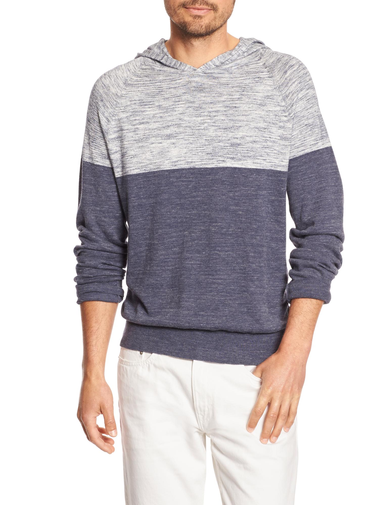 Factory Micro-Stripe Sweater Hoodie