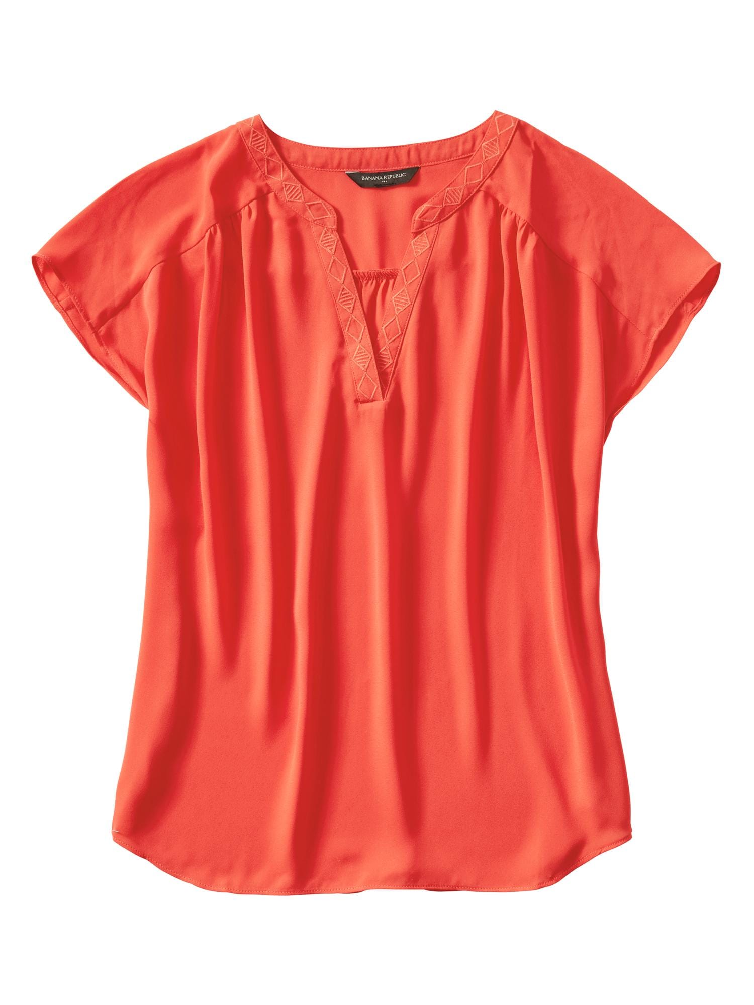 Factory Embroidered-Neck Dolman Top | Banana Republic Factory