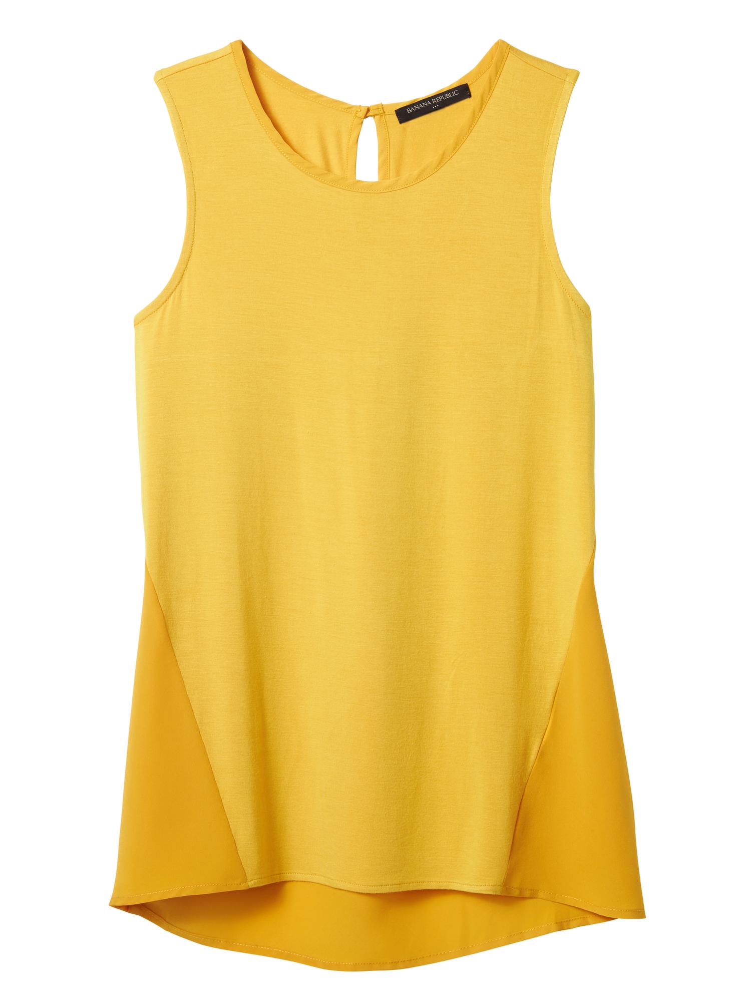 MixedMedia BackYoke Top Banana Republic Factory