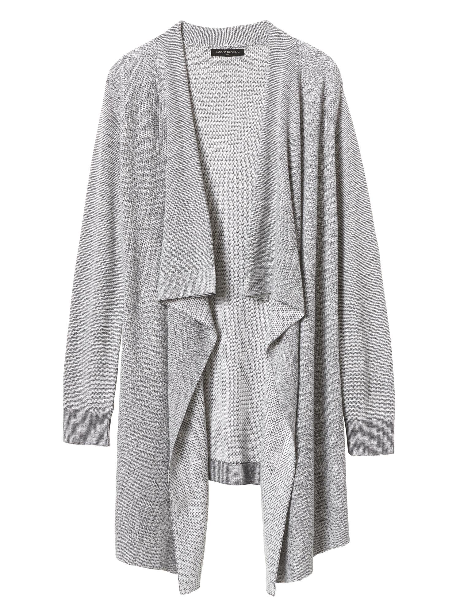 Waterfall Open-Front Cardigan | Banana Republic Factory