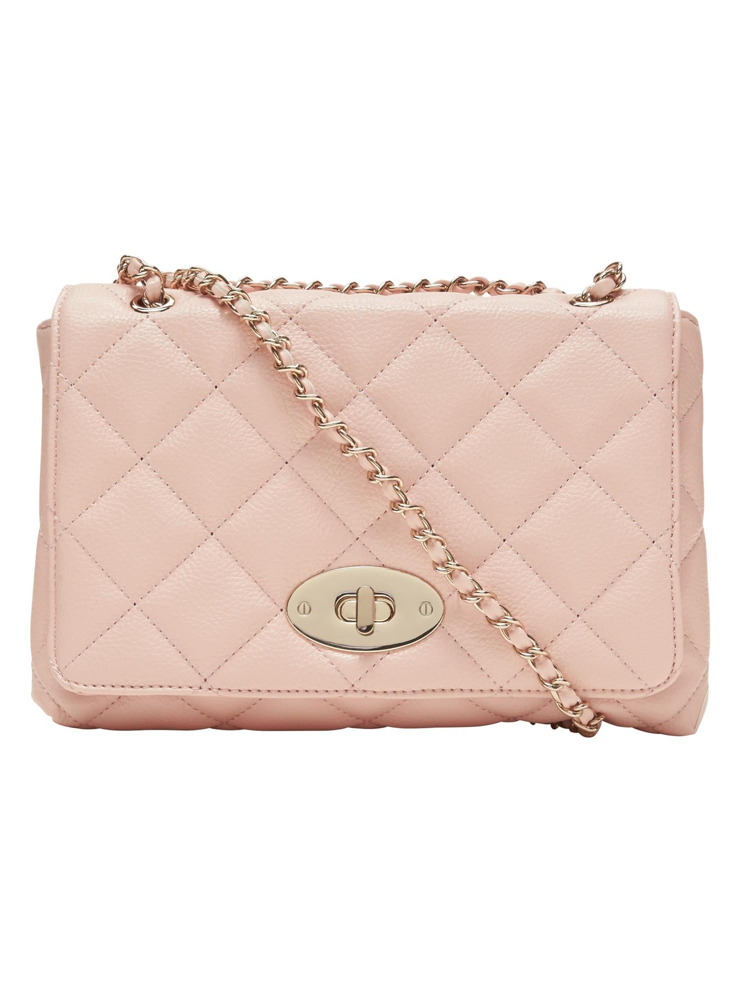 Quilted Double-Chain Crossbody Bag