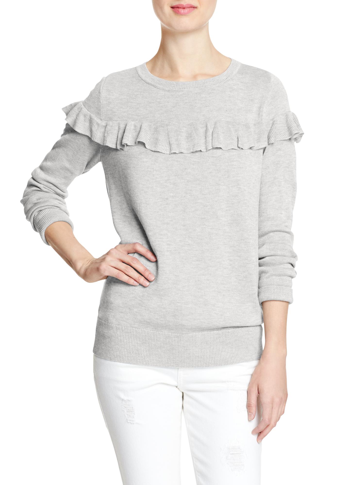 Ruffle-Top Sweater