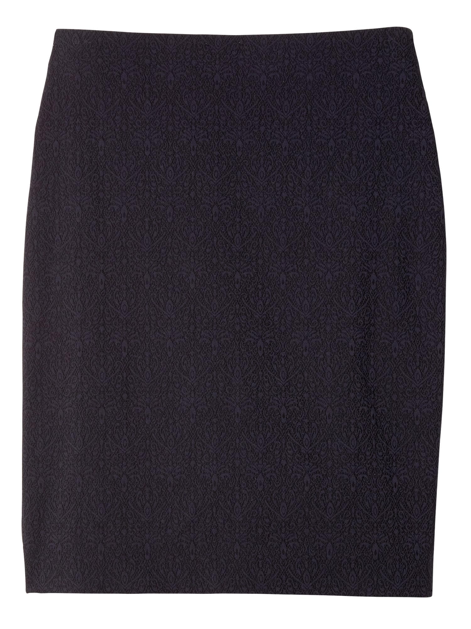 【OVERDUEFLAIR】jacquard pencil skirt JACQUARD PENCIL SKIRT - overdue flair