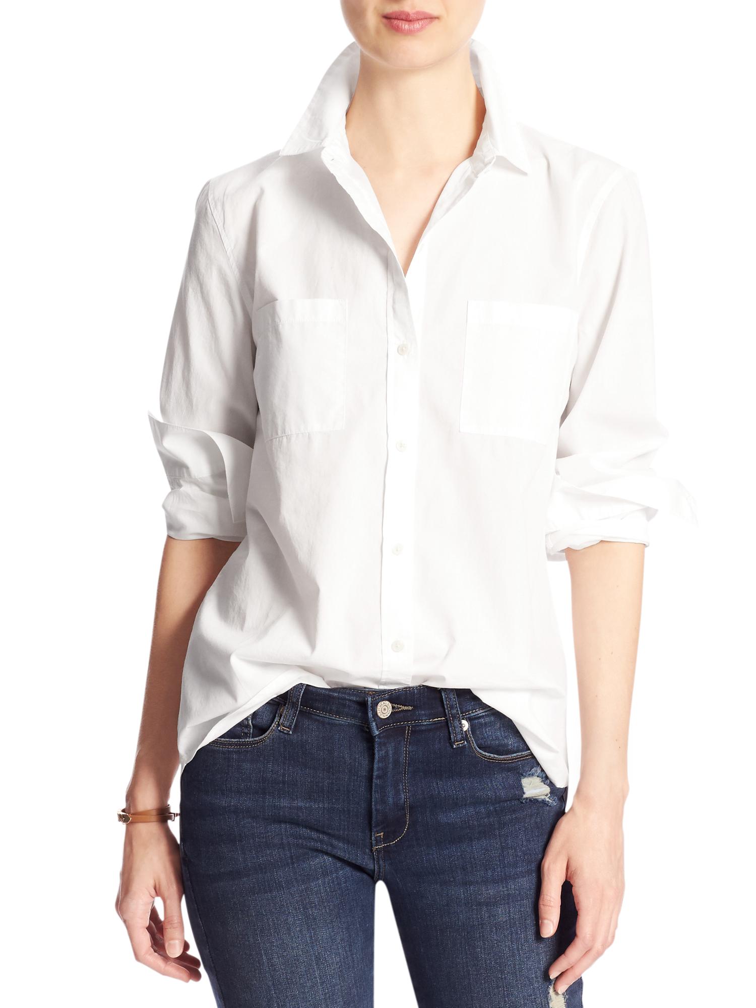 Poplin Boyfriend Shirt | Banana Republic Factory