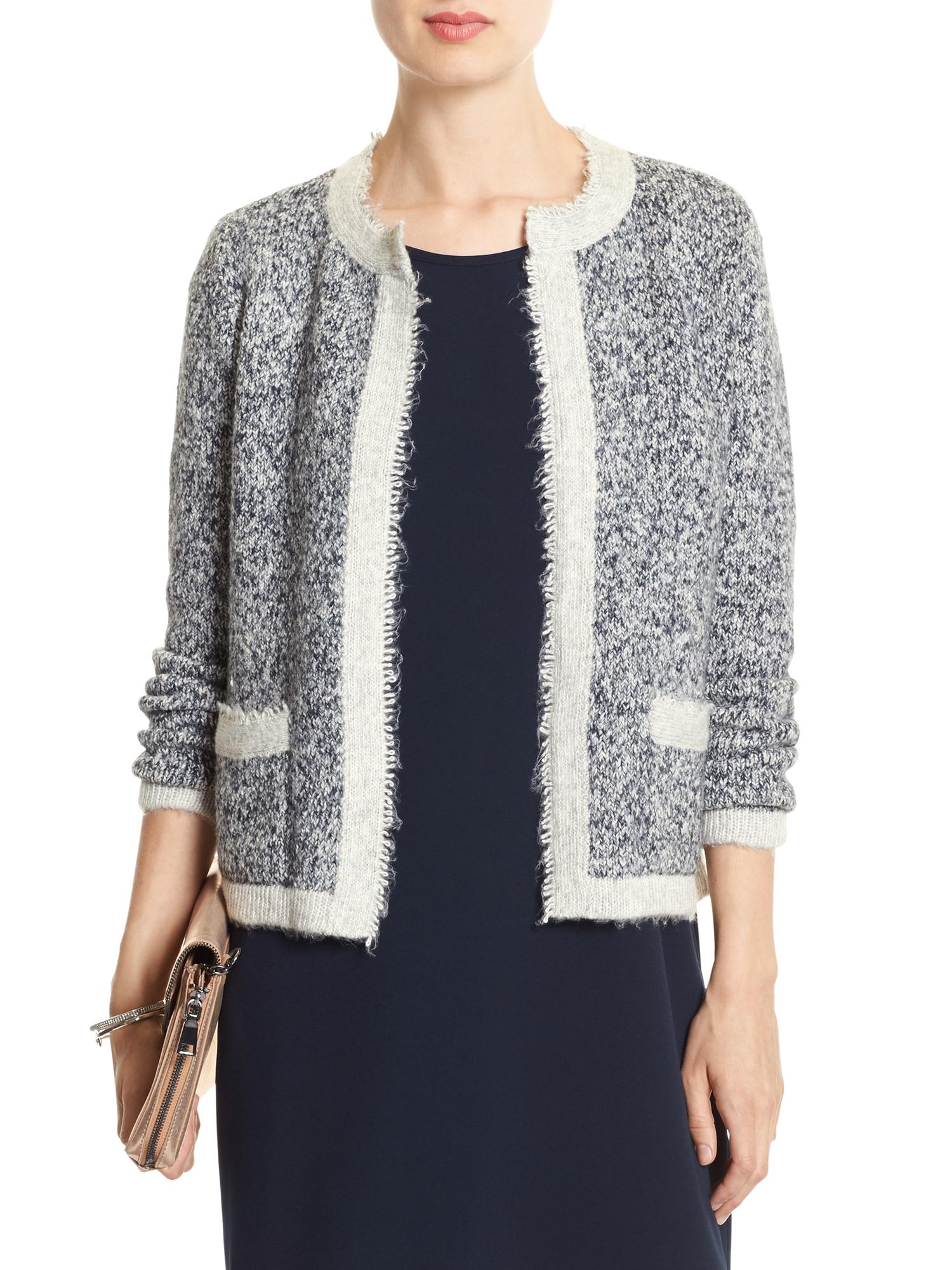 Boucle Open Cardigan