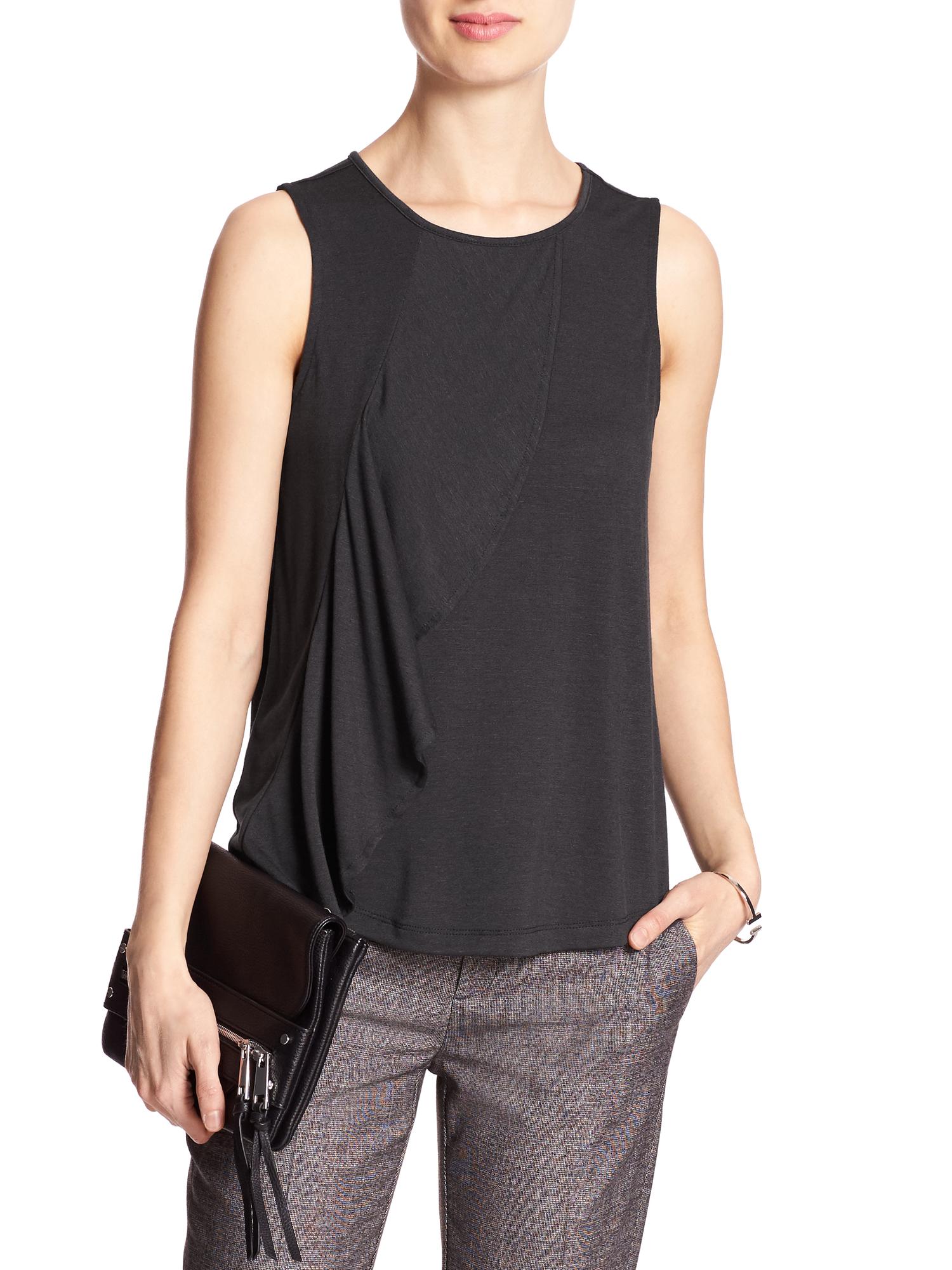 Drapey Ruffle-Front Top | Banana Republic Factory