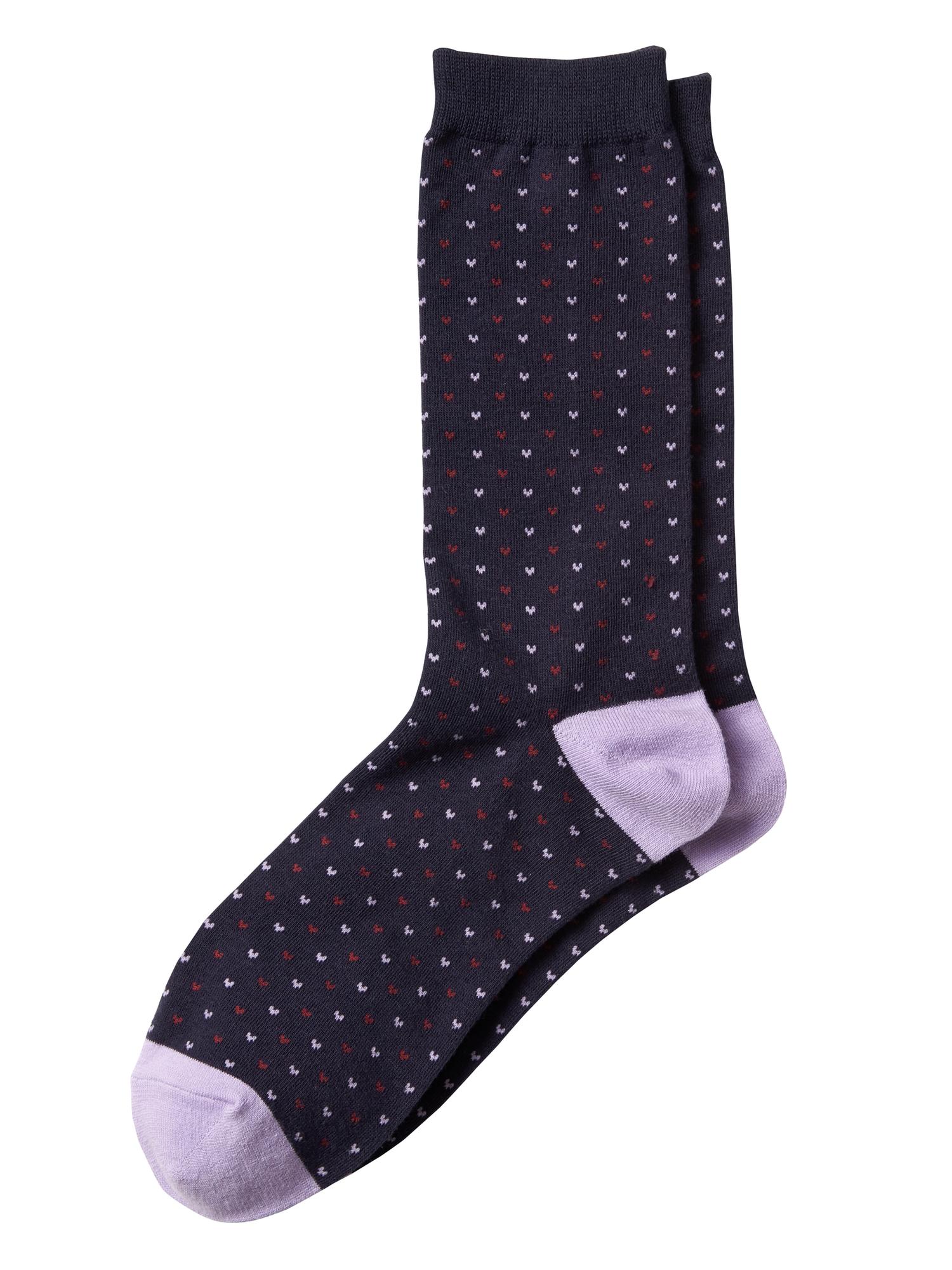 Small Heart Sock Banana Republic Factory