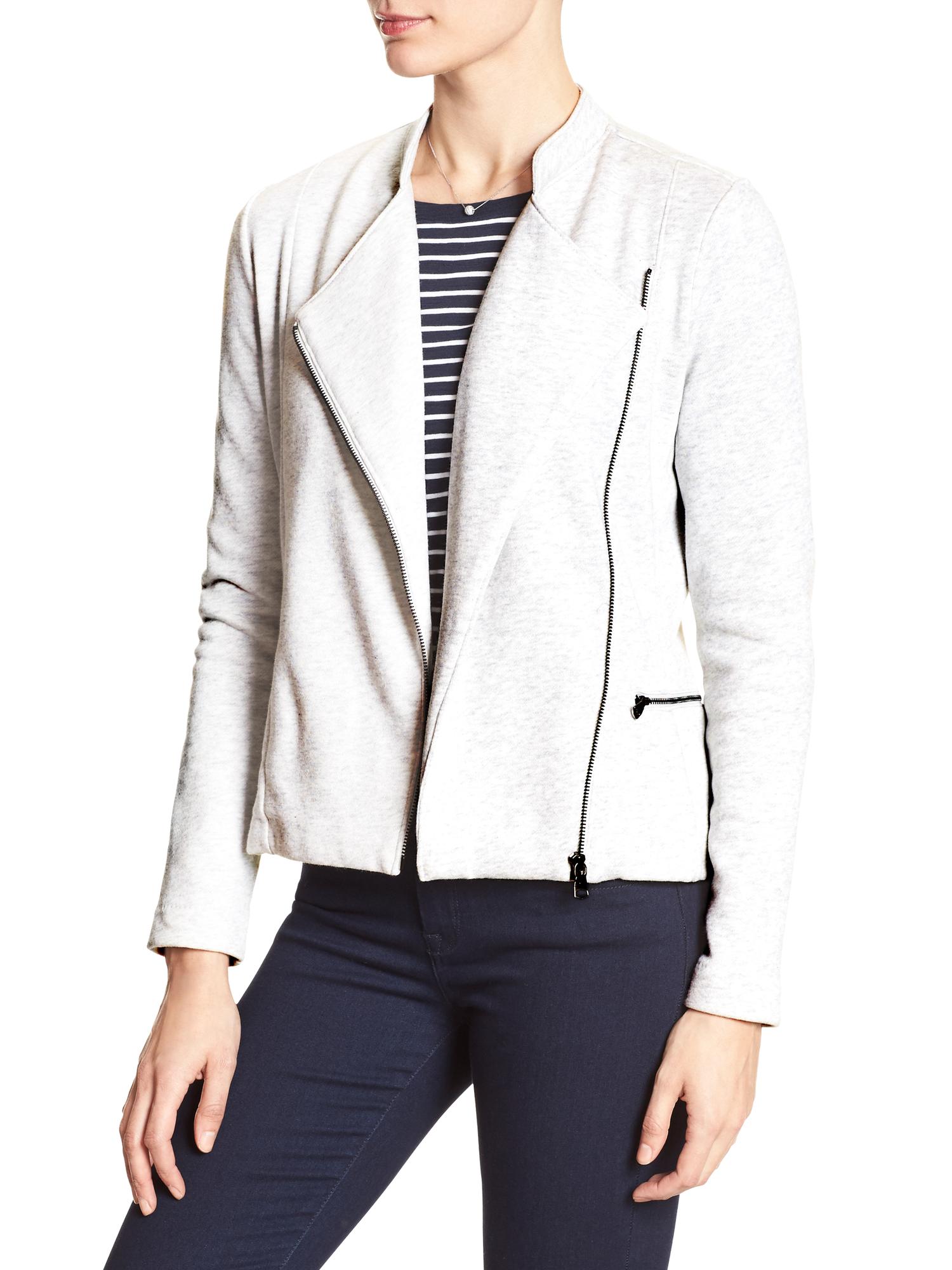 Knit Moto Jacket Banana Republic Factory