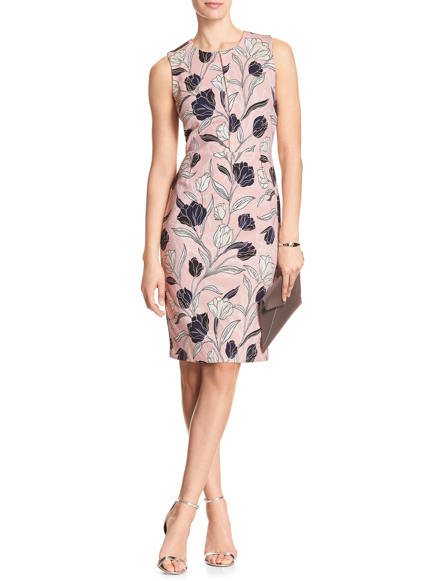 New Banana Republic Flare Dress Cheetah Emboss