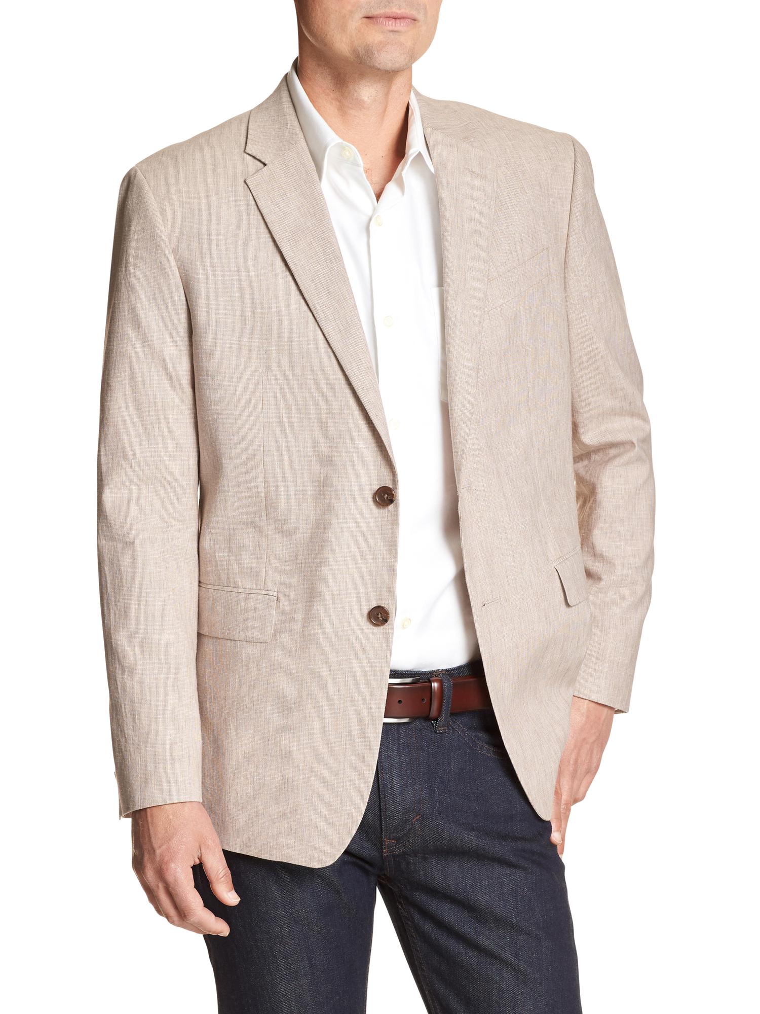 Standard-Fit Linen Blend Blazer