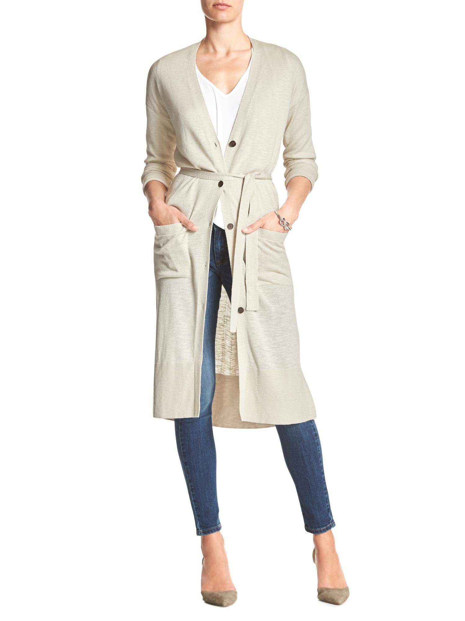 Lightweight Belted Duster Cardigan | Banana Republic Factory