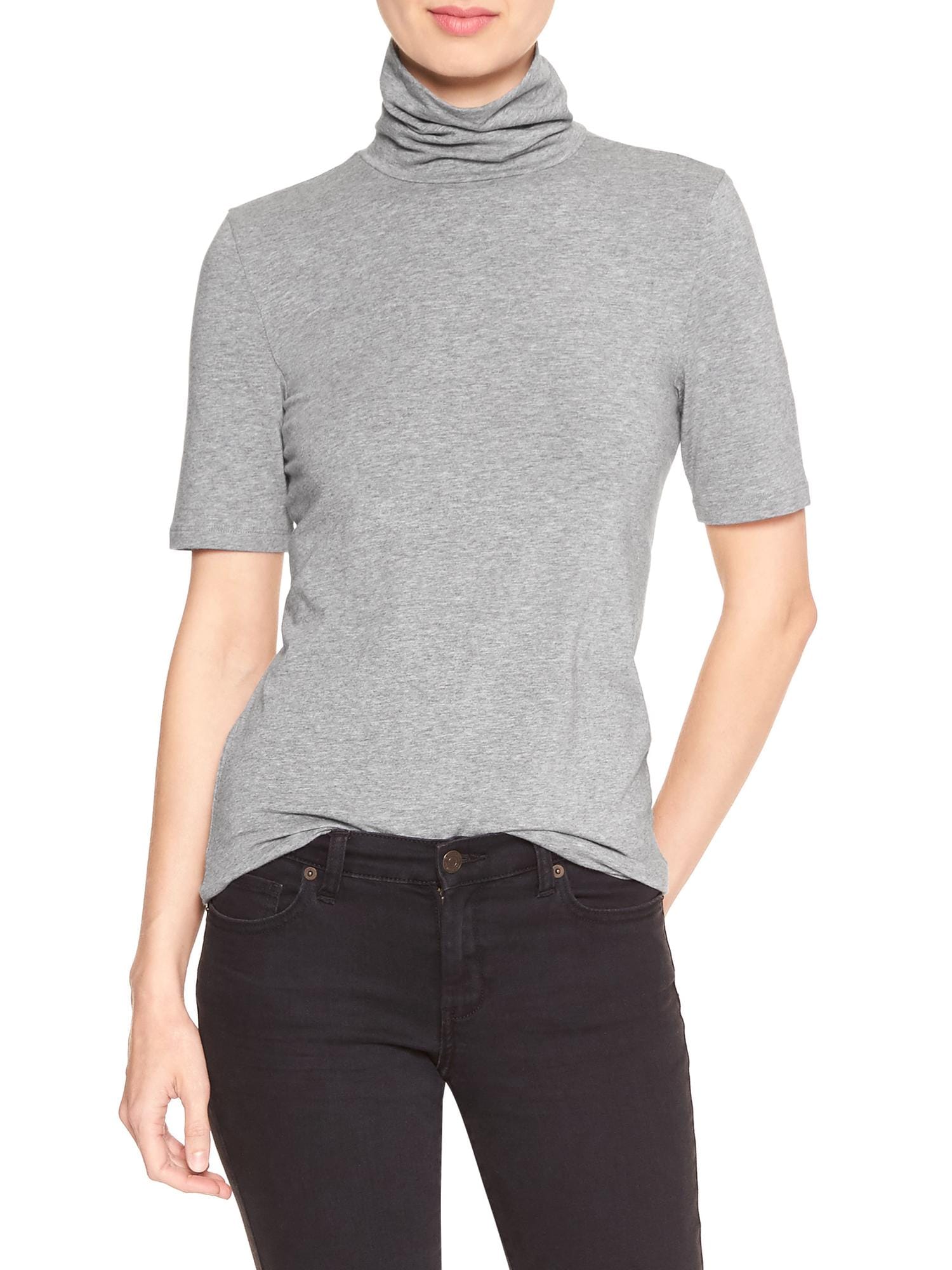 Timeless Turtleneck Tee Banana Republic Factory