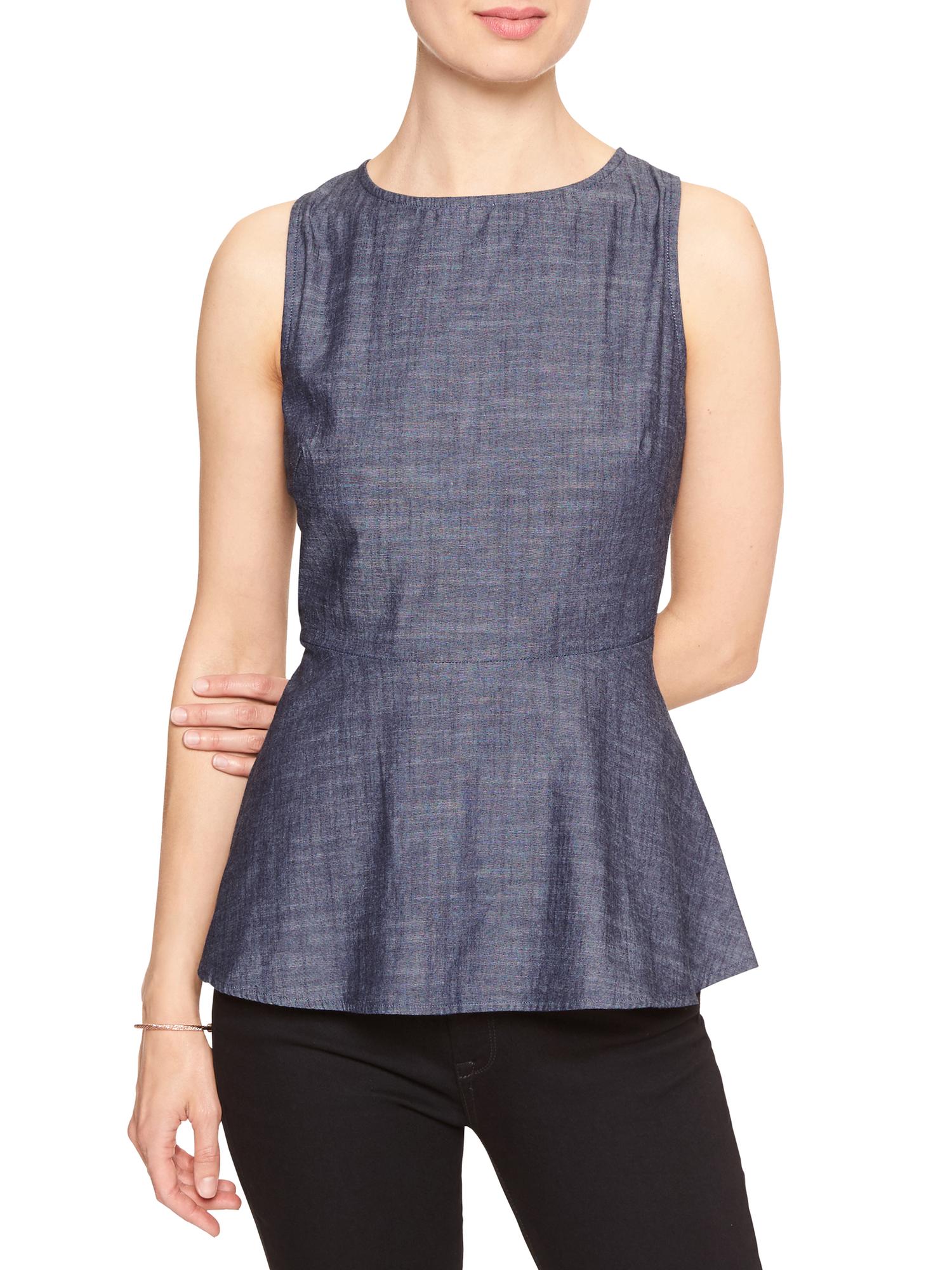 Sleeveless Peplum Top | Banana Republic Factory