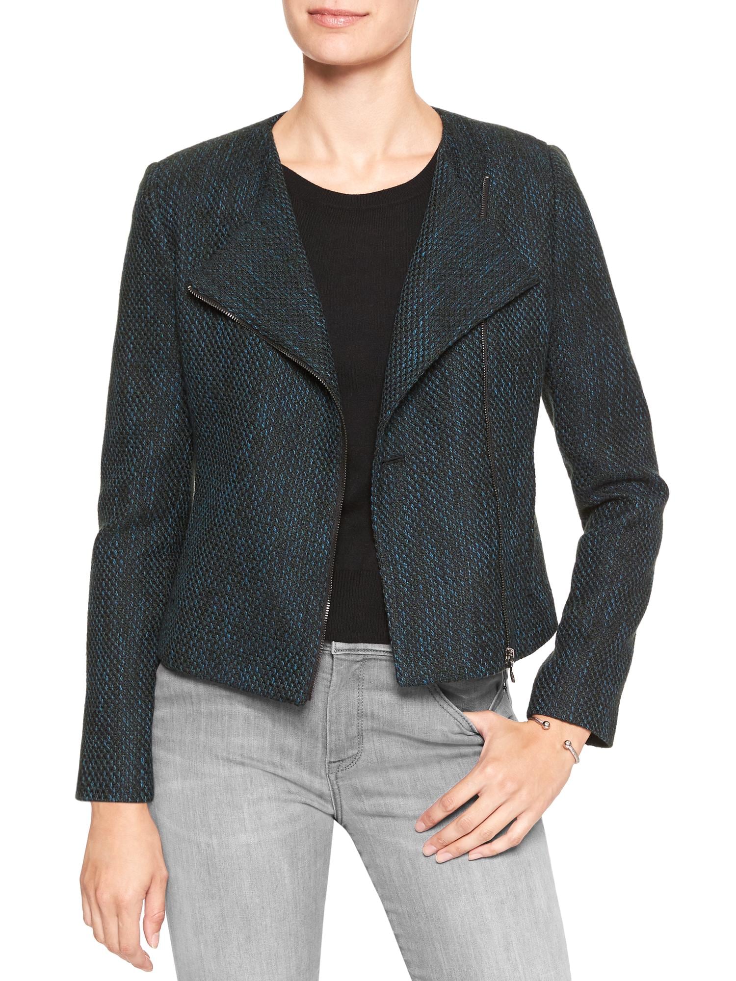 Boucle Moto Jacket | Banana Republic Factory
