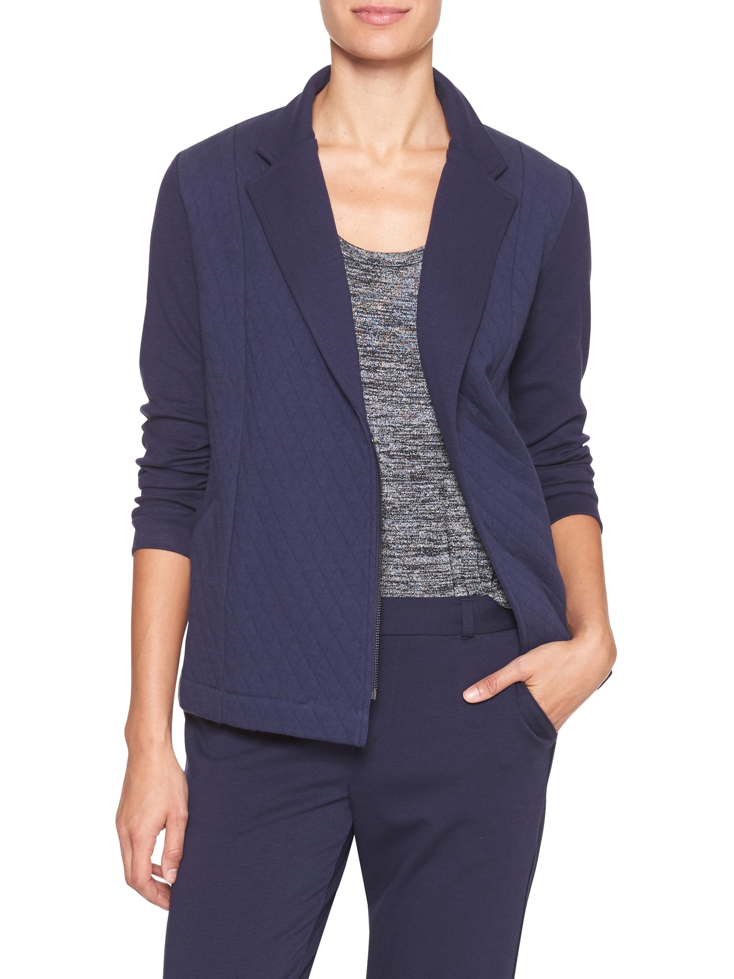 Quilted Knit Jacket | Banana Republic Factory