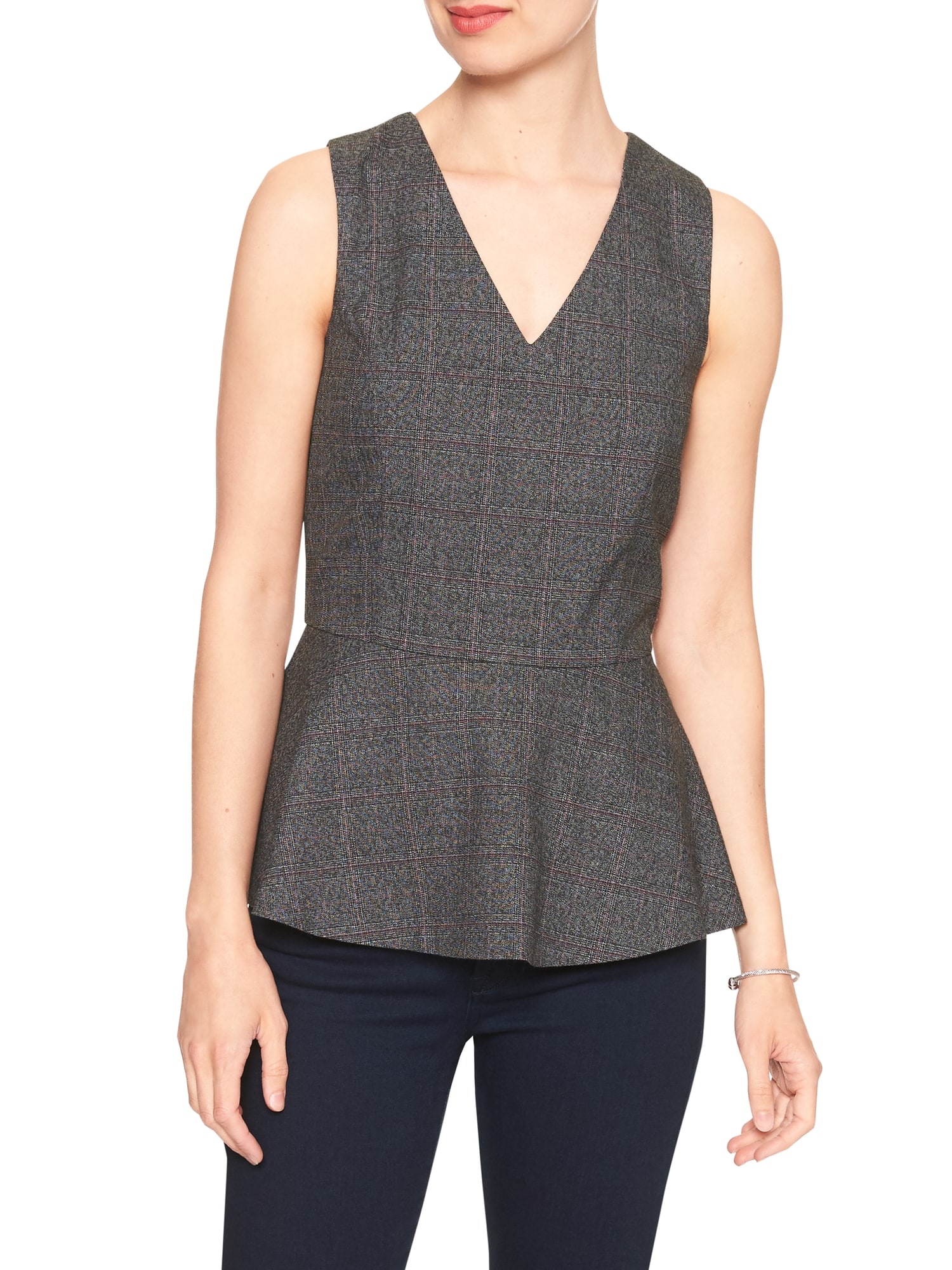 Sleeveless Peplum Top | Banana Republic Factory