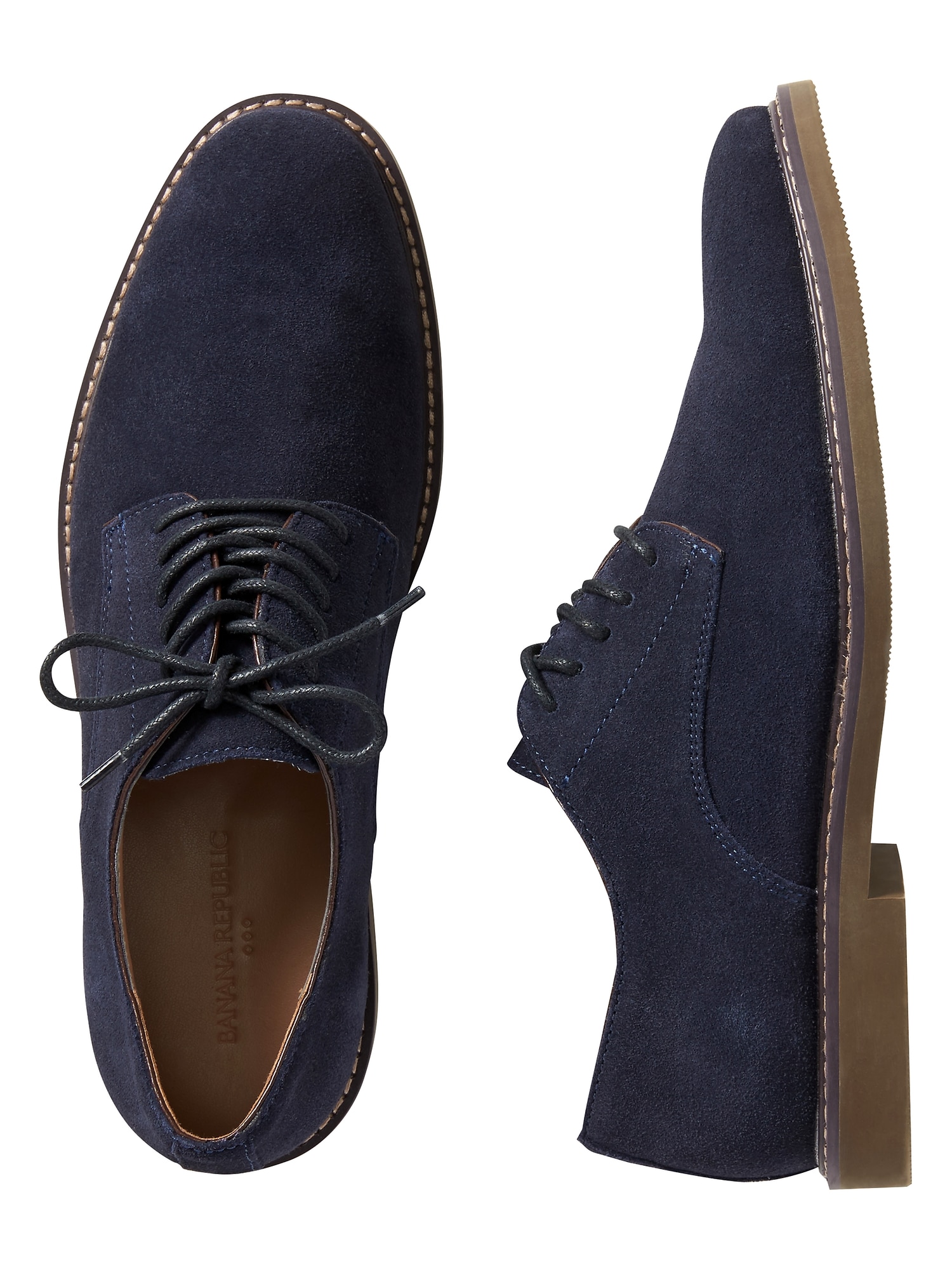 tan suede oxford shoes