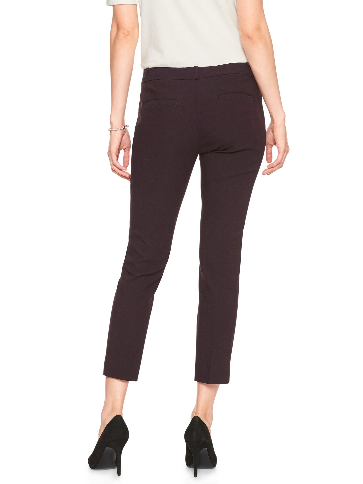 Sloan Jacquard Slim Ankle Pant | Banana Republic Factory