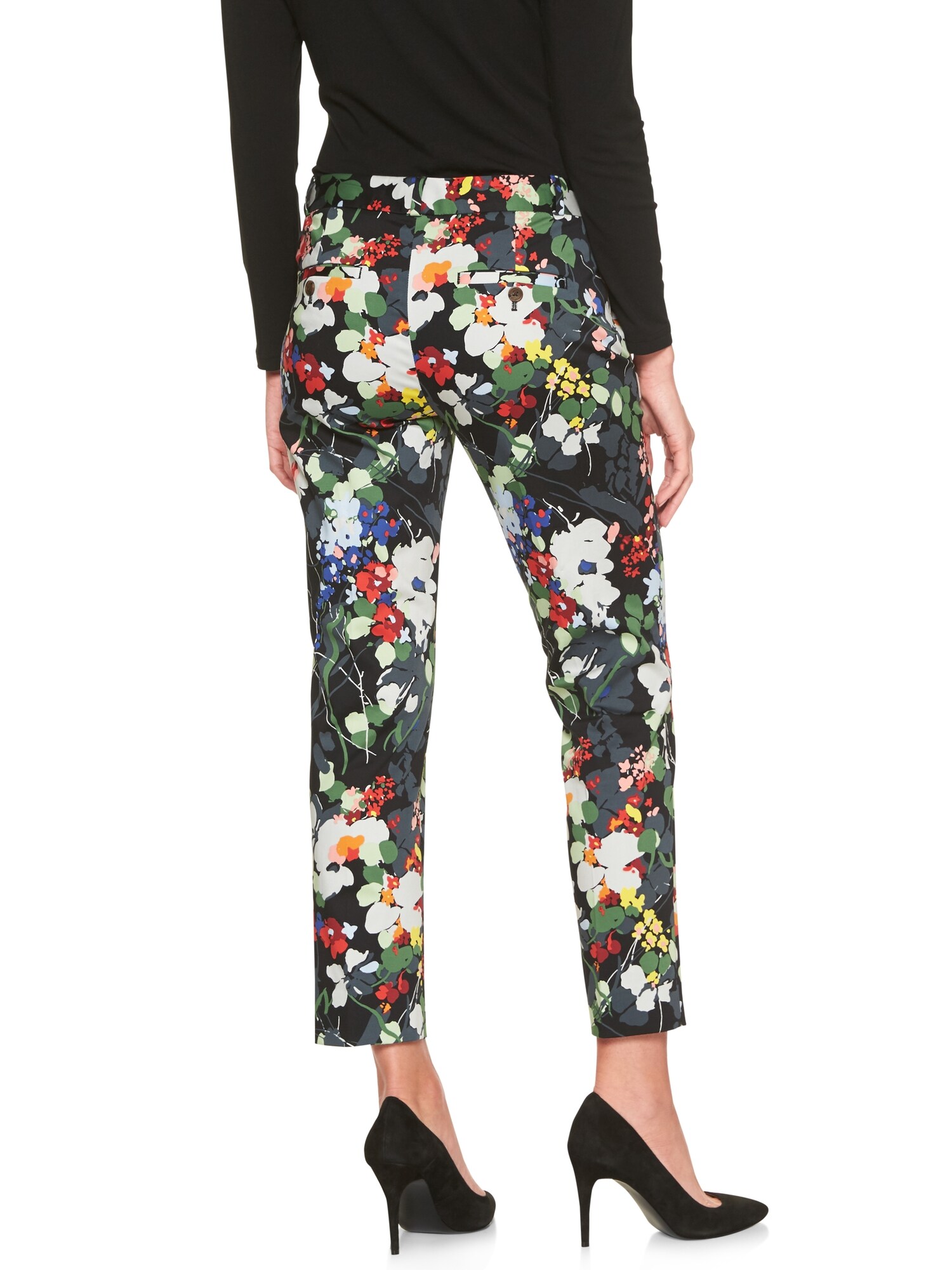 Avery Printed Sateen Crop | Banana Republic Factory