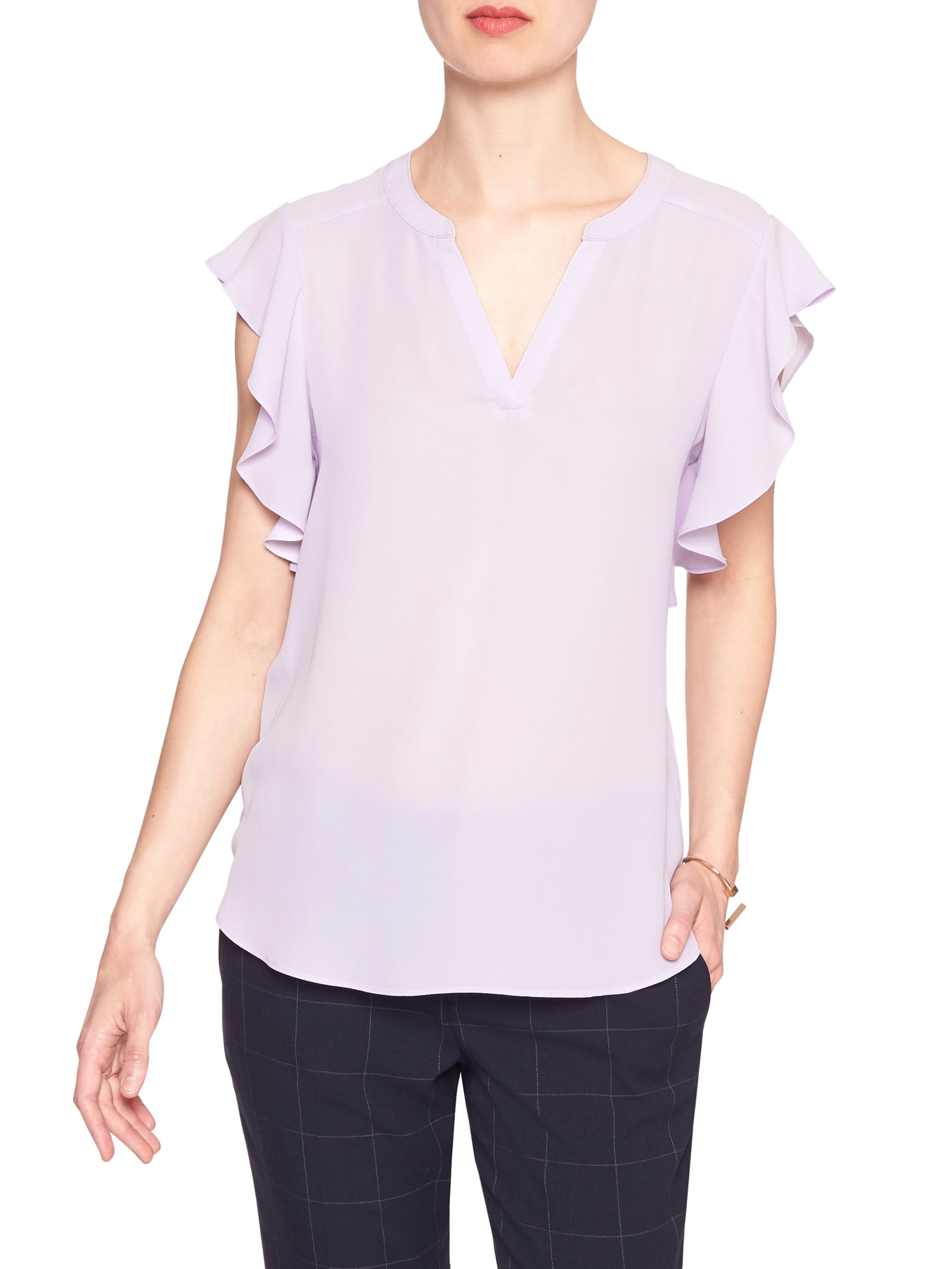 RuffleSleeve Dolman Top Banana Republic Factory