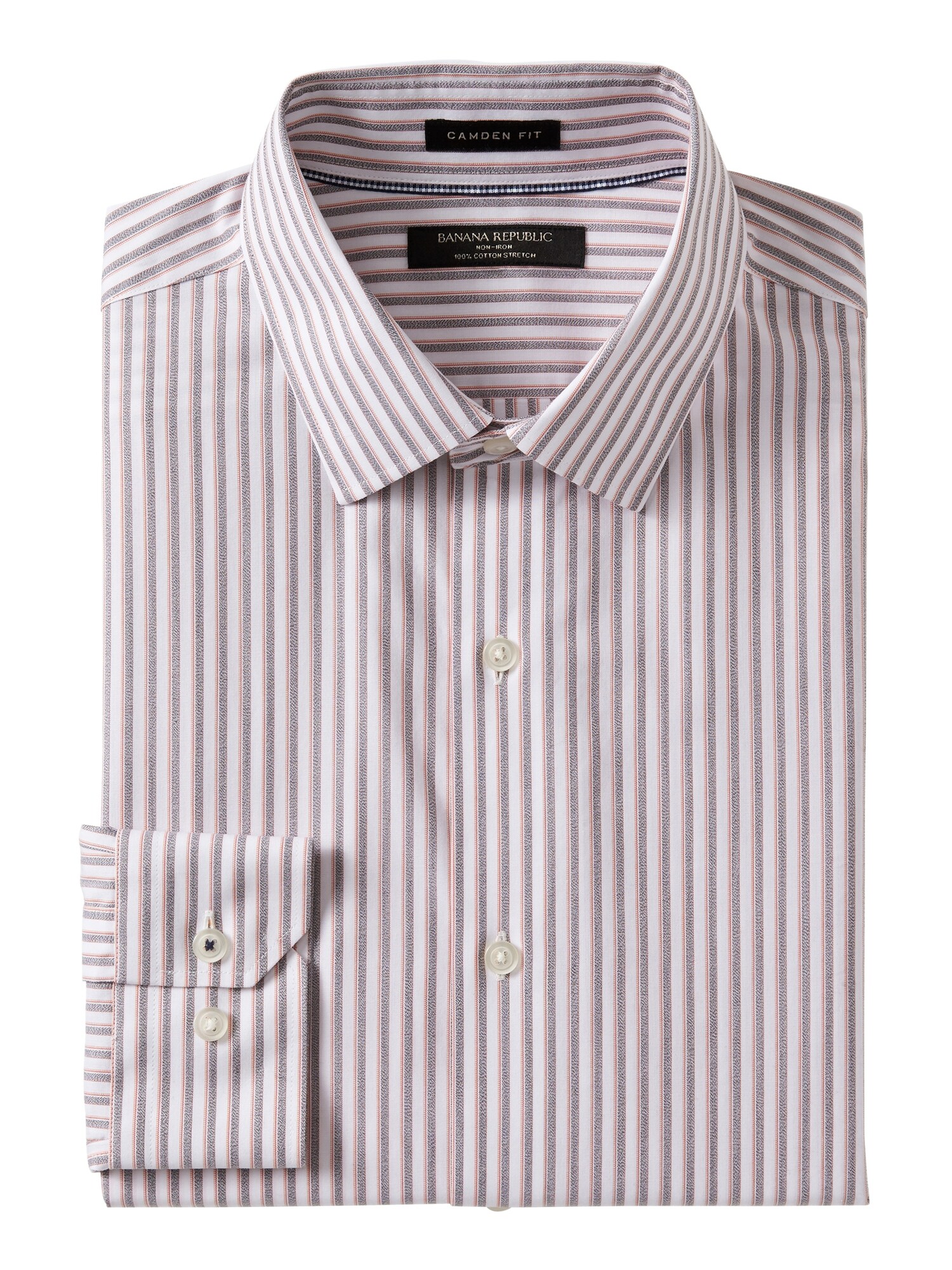 Camden Standard Fit Non Iron Stretch Stripe Shirt Banana Republic Factory