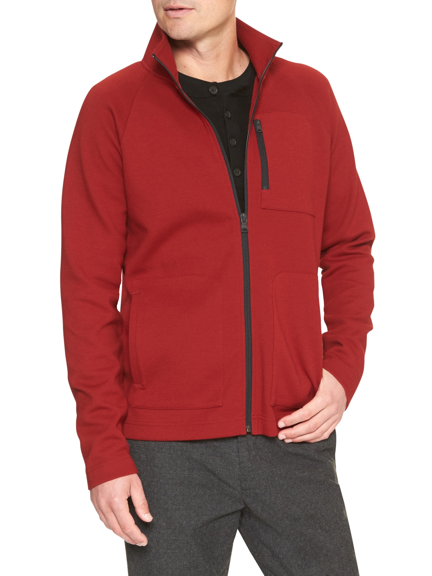 Athletic Knit Stretch Jacket | Banana Republic Factory