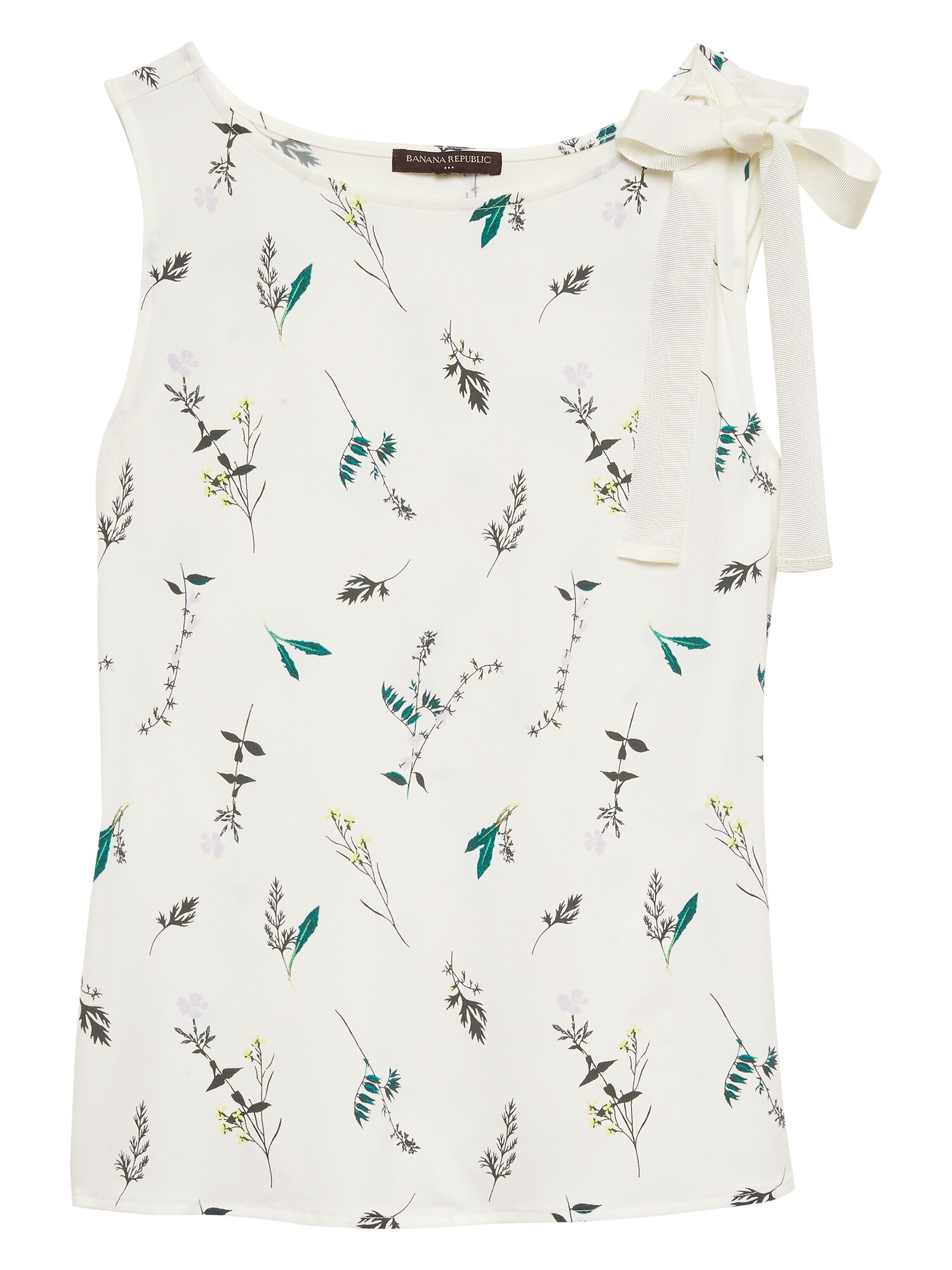 Print TieNeck Top Banana Republic Factory