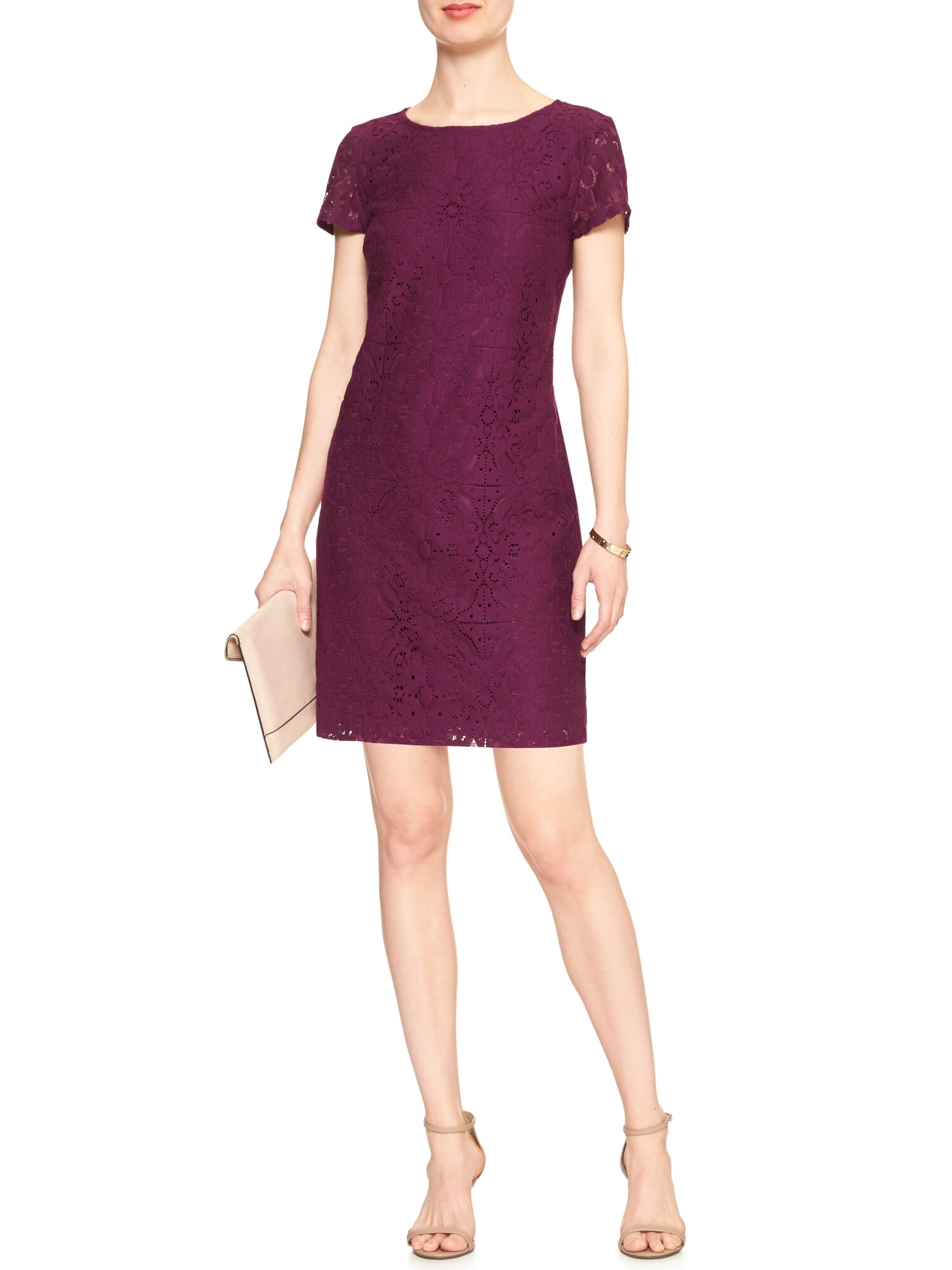 Lace Shift Dress Banana Republic Factory